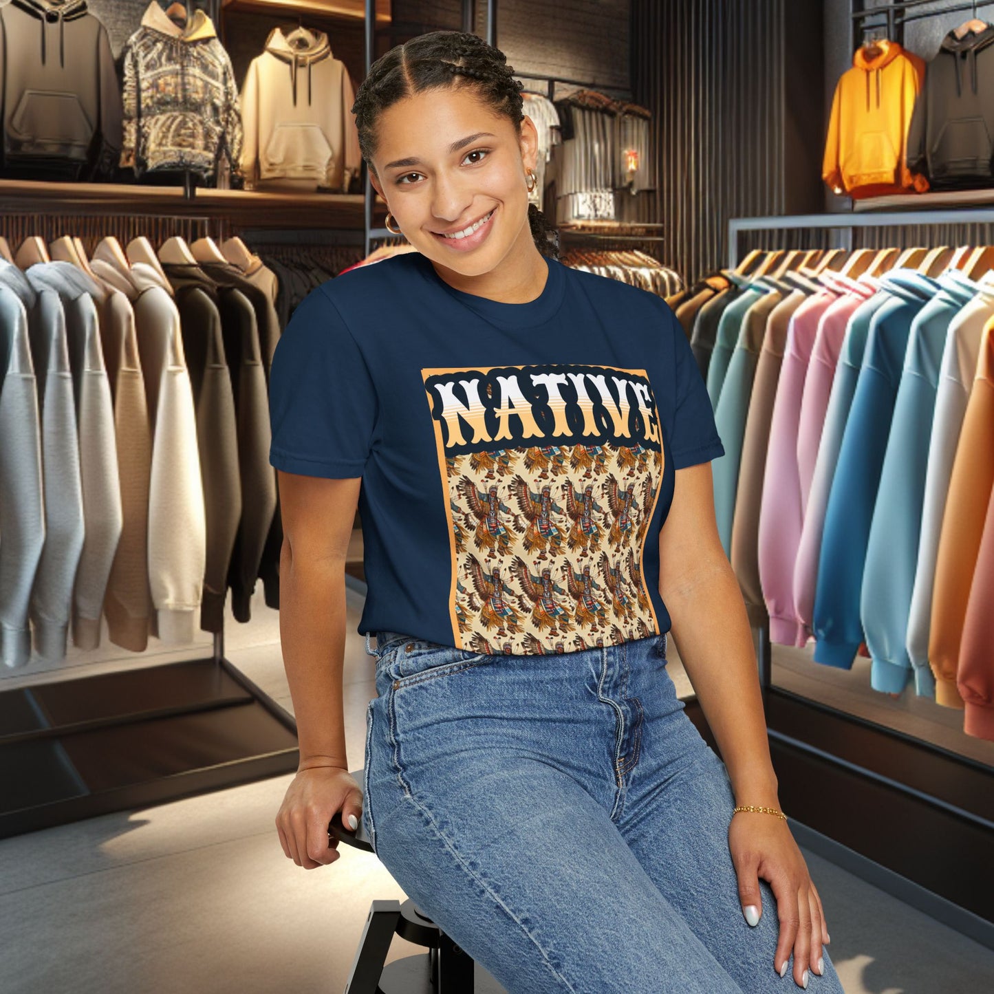 Unisex T-shirt - POW-WOW Native Dancers - Tee Shirt-