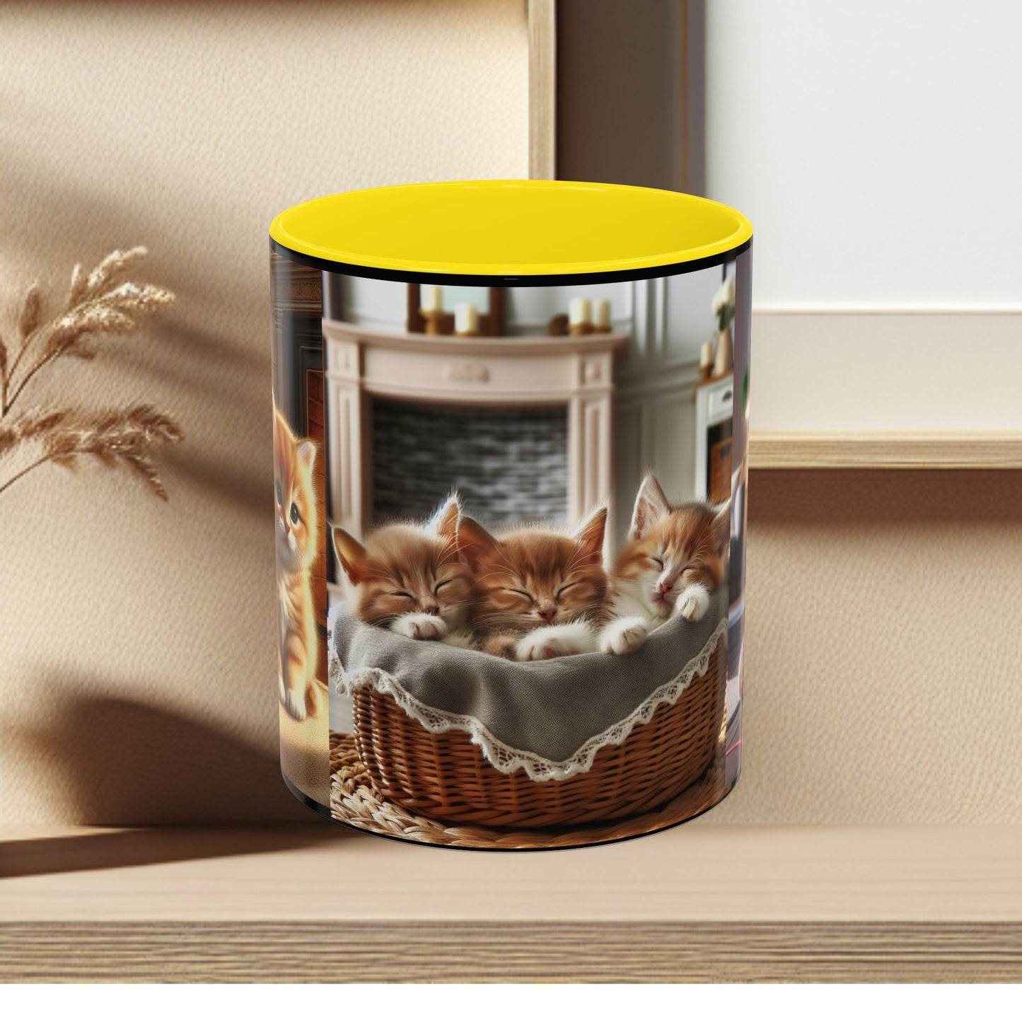 Mug- Kittens - Accent Coffee Mug (11oz, 15oz) (AOP)