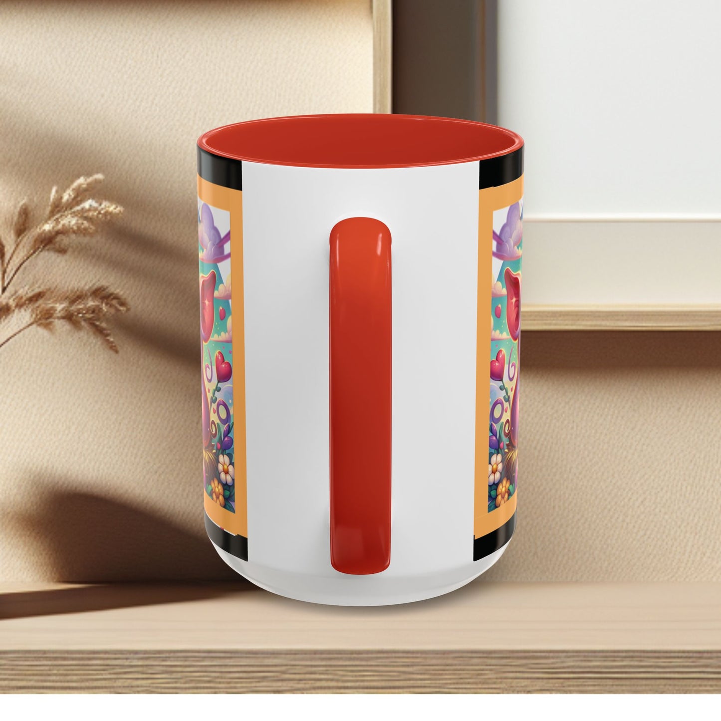 Coffee Mug Love Pigs Picknick 11, 15oz