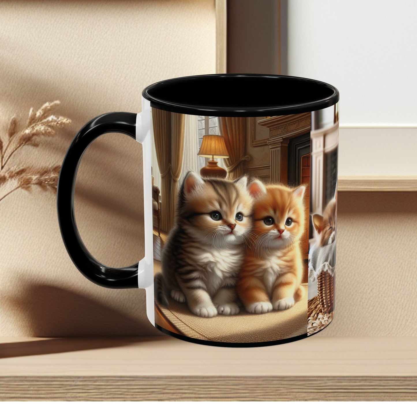 Mug- Kittens - Accent Coffee Mug (11oz, 15oz) (AOP)
