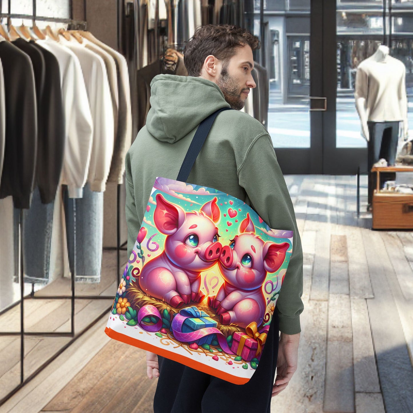 Pig Tote Bag - Perfect for Animal Lovers and Gift Giving