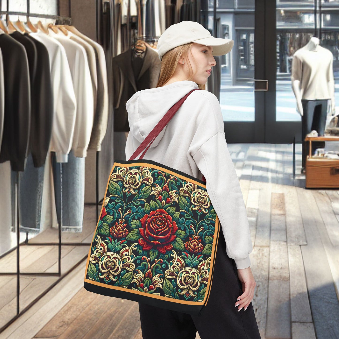 Tote Bag-Rose Garden -Tote Bag