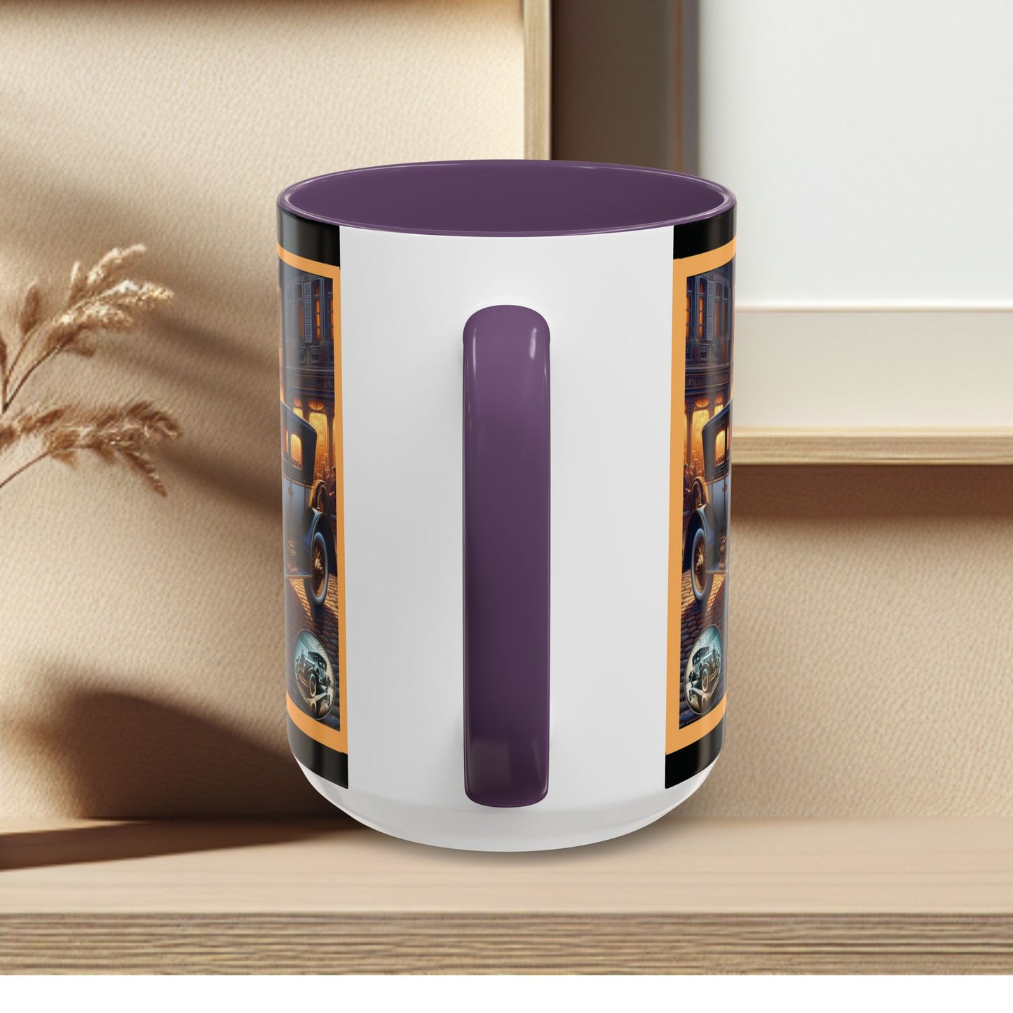 Mug-Blue Classic Car - Accent Coffee Mug (11oz, 15oz)