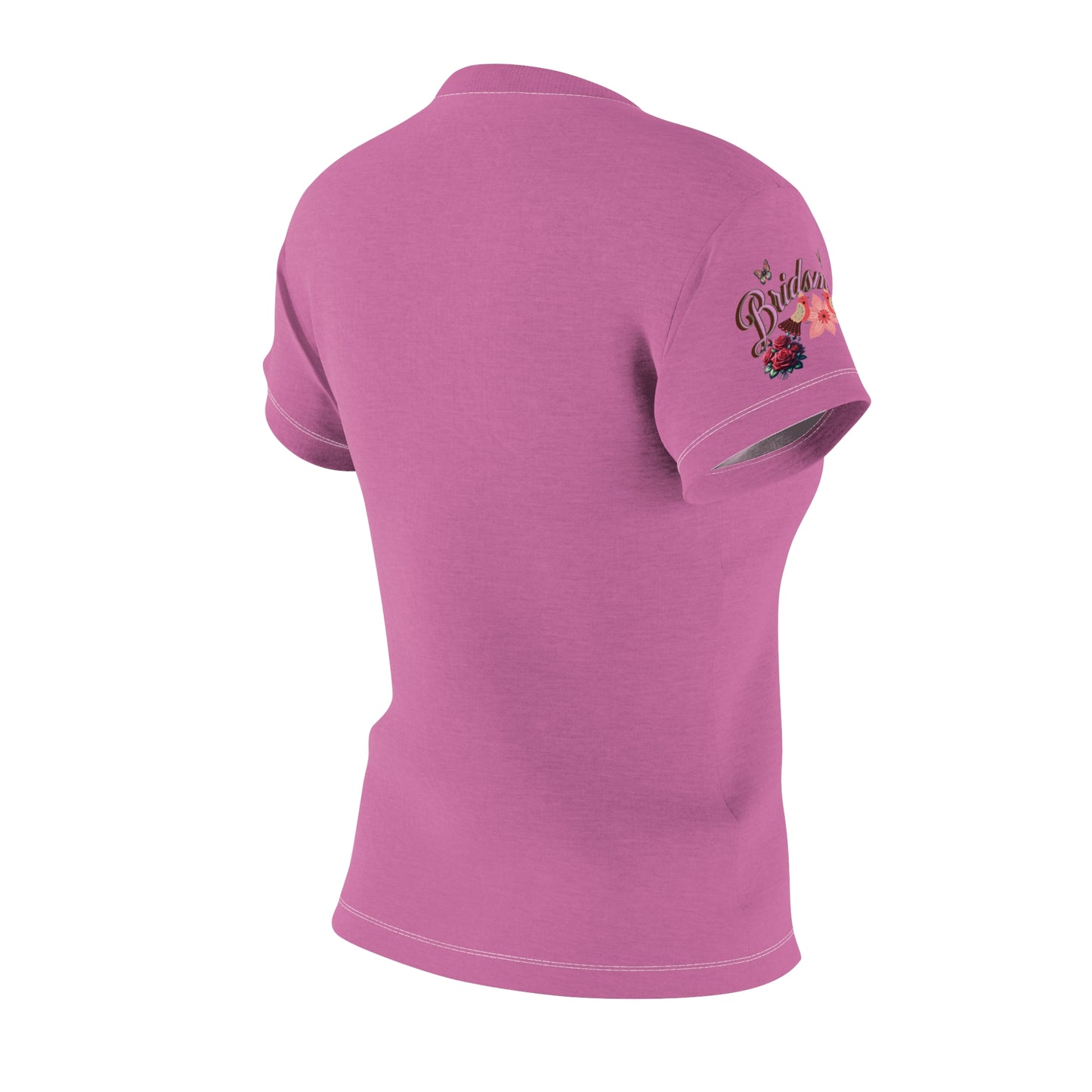 Personalized Bridesmaids Women's Graphic Cut & Sew Pink Tee - Bridal Party