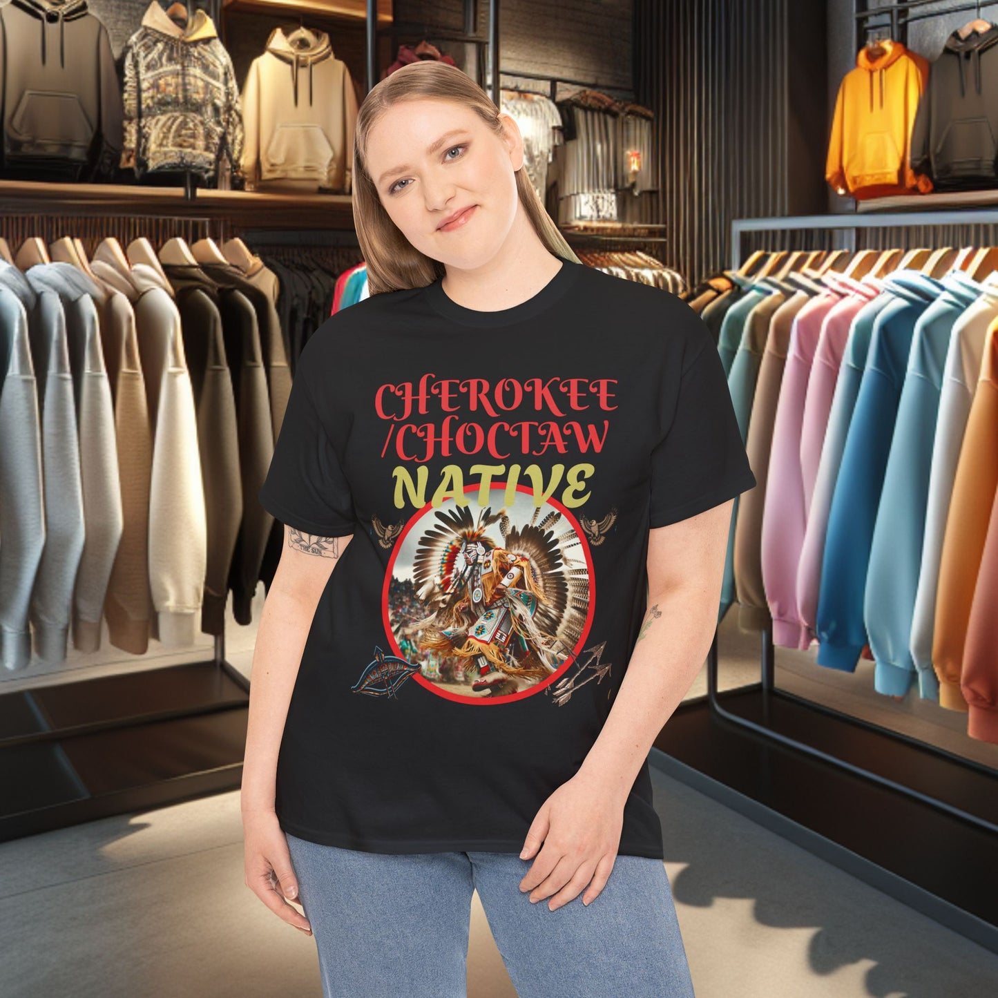 Cherokee / Choctaw Native- Heavy Cotton Tee