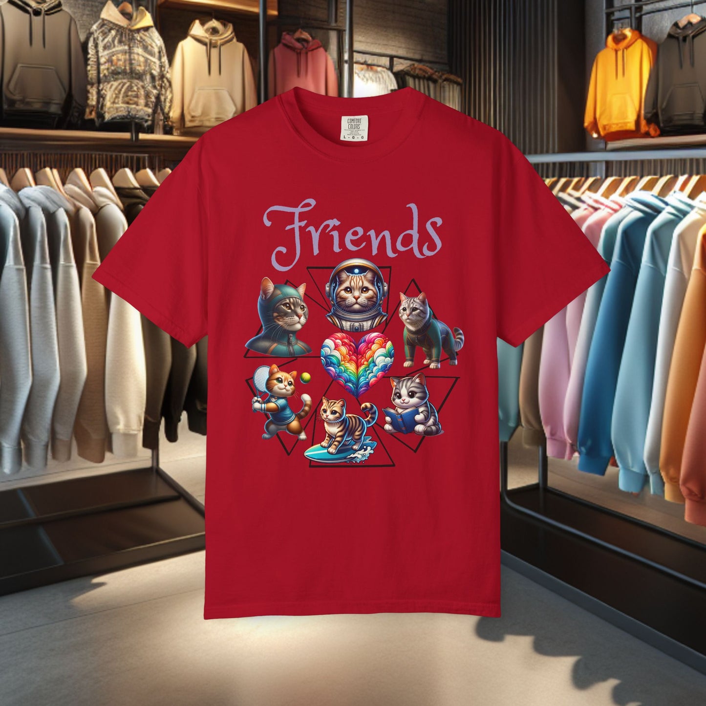 Cat Friends T-Shirt - Cat Lover's Gift