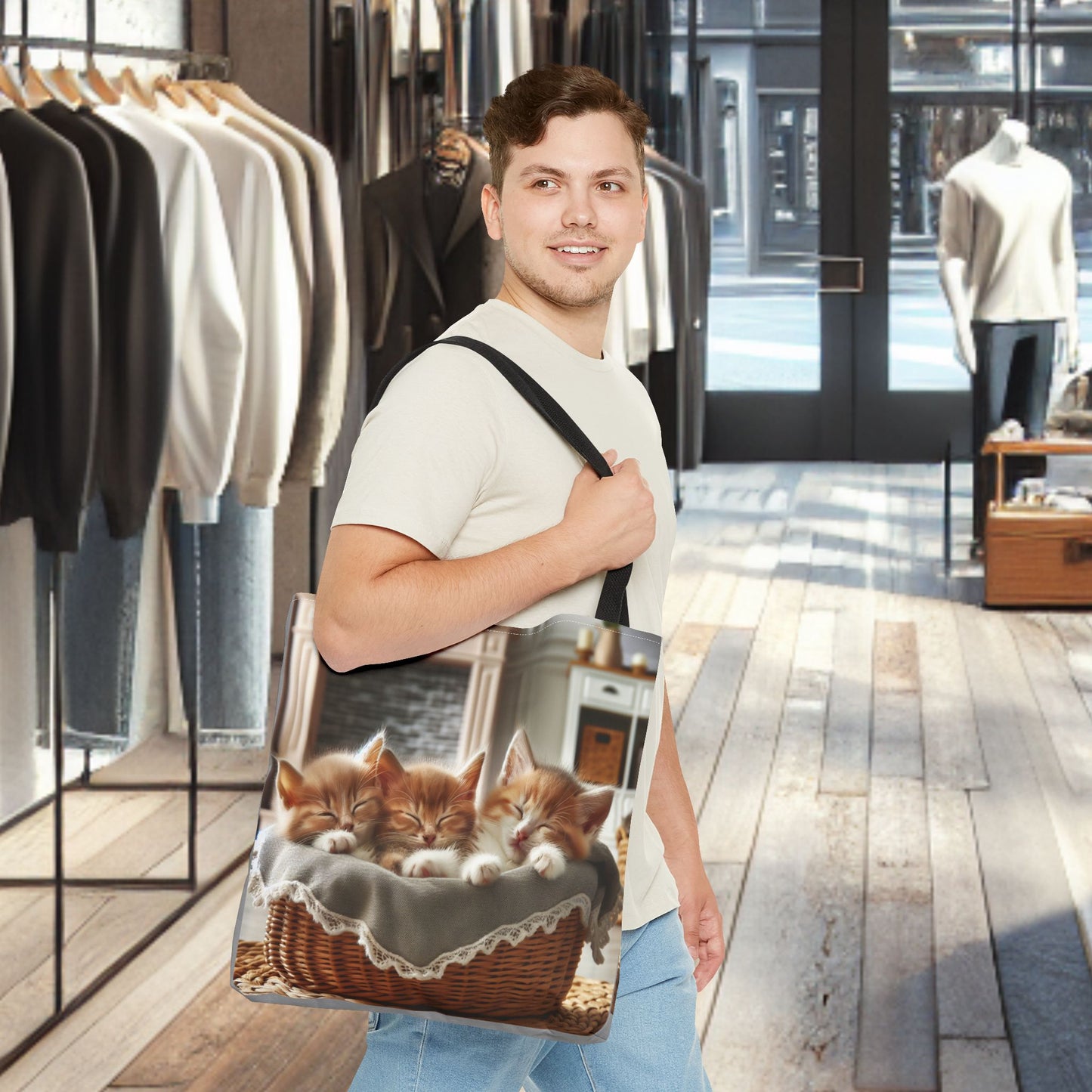 Tote Bag- Cat Nap - Tote Bag (AOP)