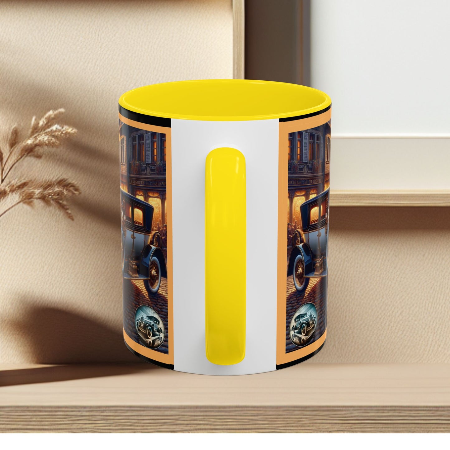 Mug-Blue Classic Car - Accent Coffee Mug (11oz, 15oz)