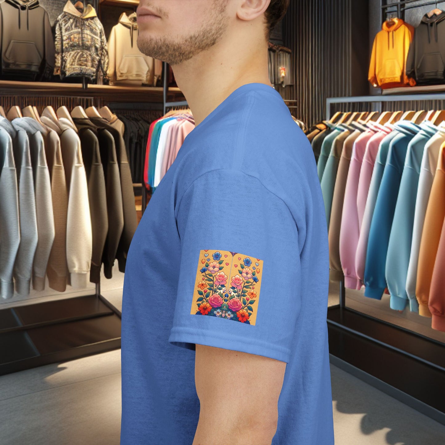 Loving Cat Flower Mozaic T-Shirt