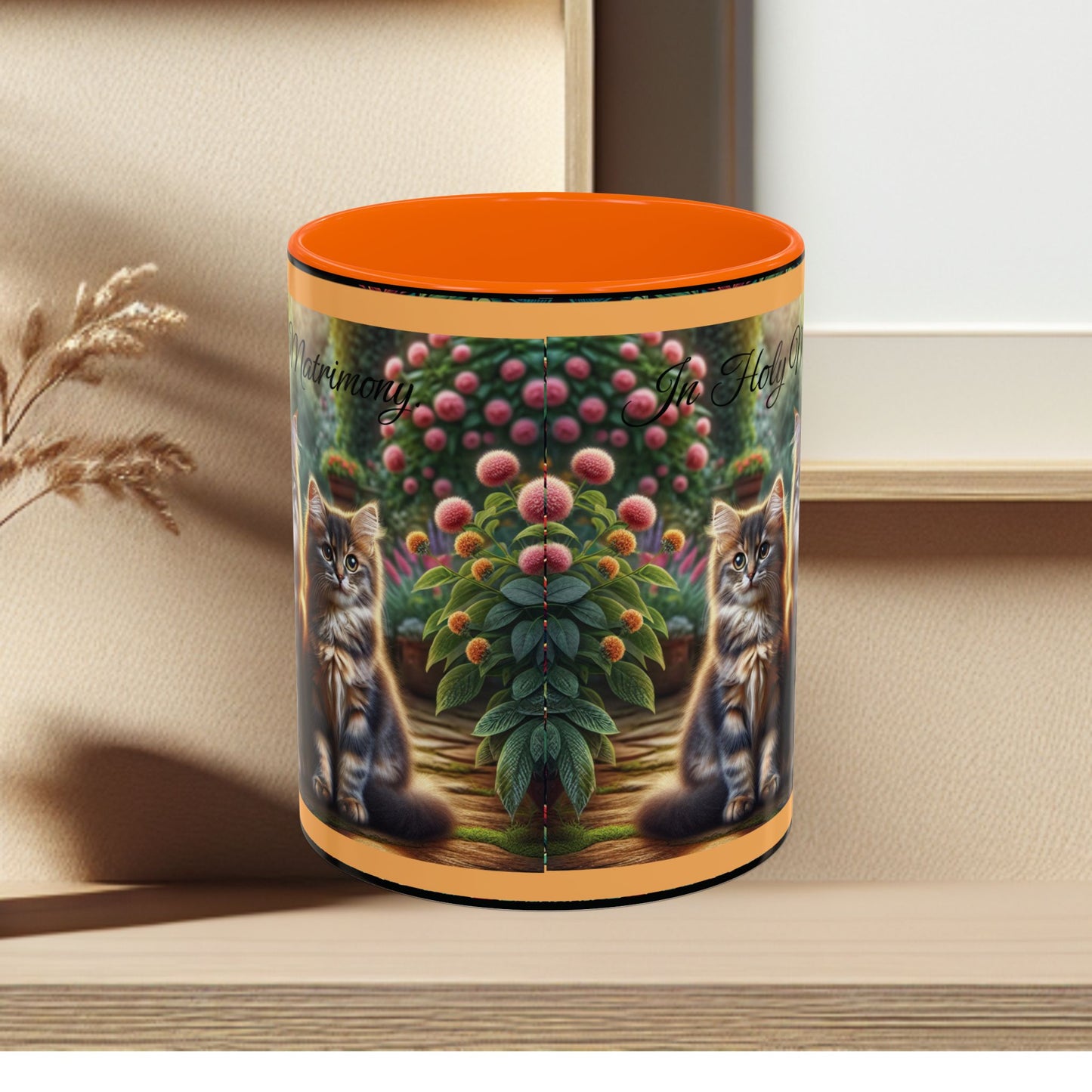 Coffee Mug Cat Wedding