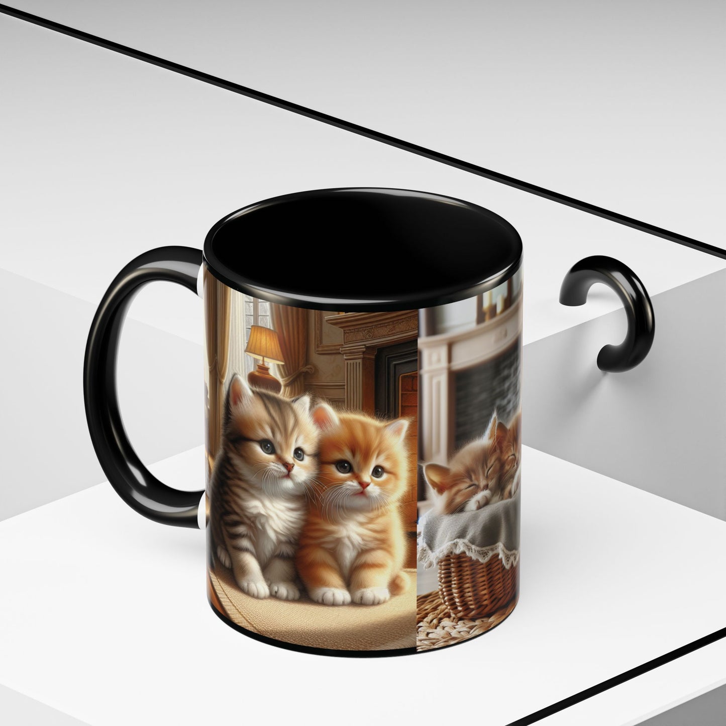 Mug- Kittens - Accent Coffee Mug (11oz, 15oz) (AOP)
