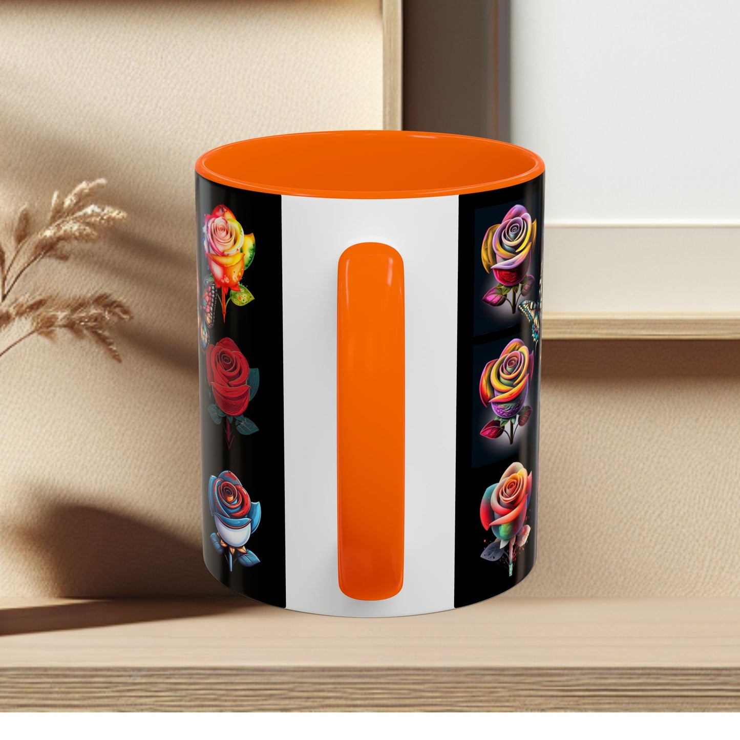Floral Accent Mug - Perfect Gift for Garden Lovers