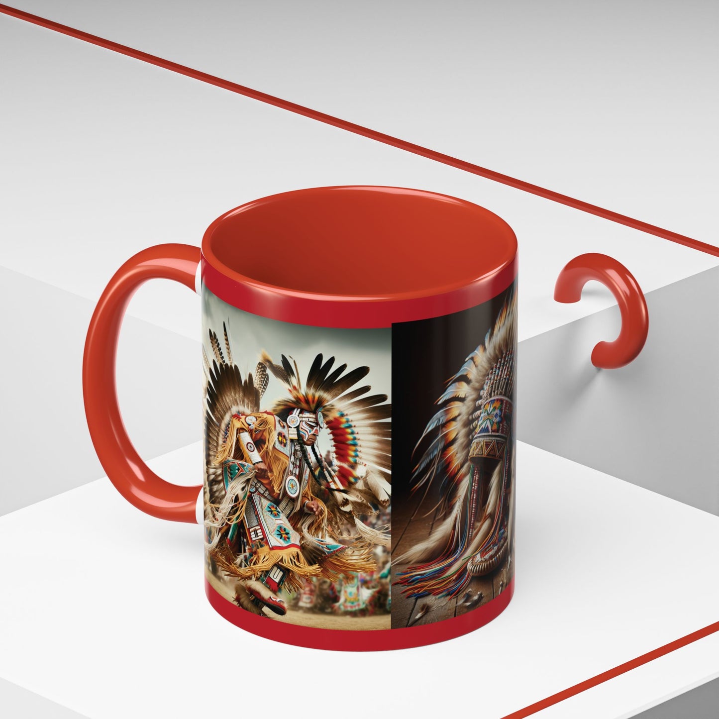 Mug- Native Dancer - Coffee Mug (11 oz, 15 oz) (AOP)