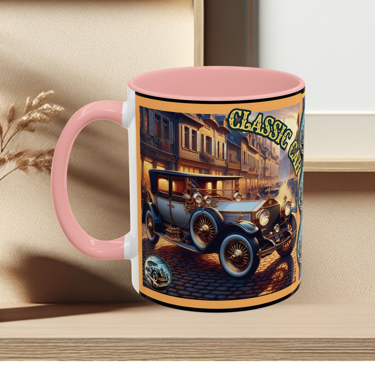 Mug-Blue Classic Car - Accent Coffee Mug (11oz, 15oz)