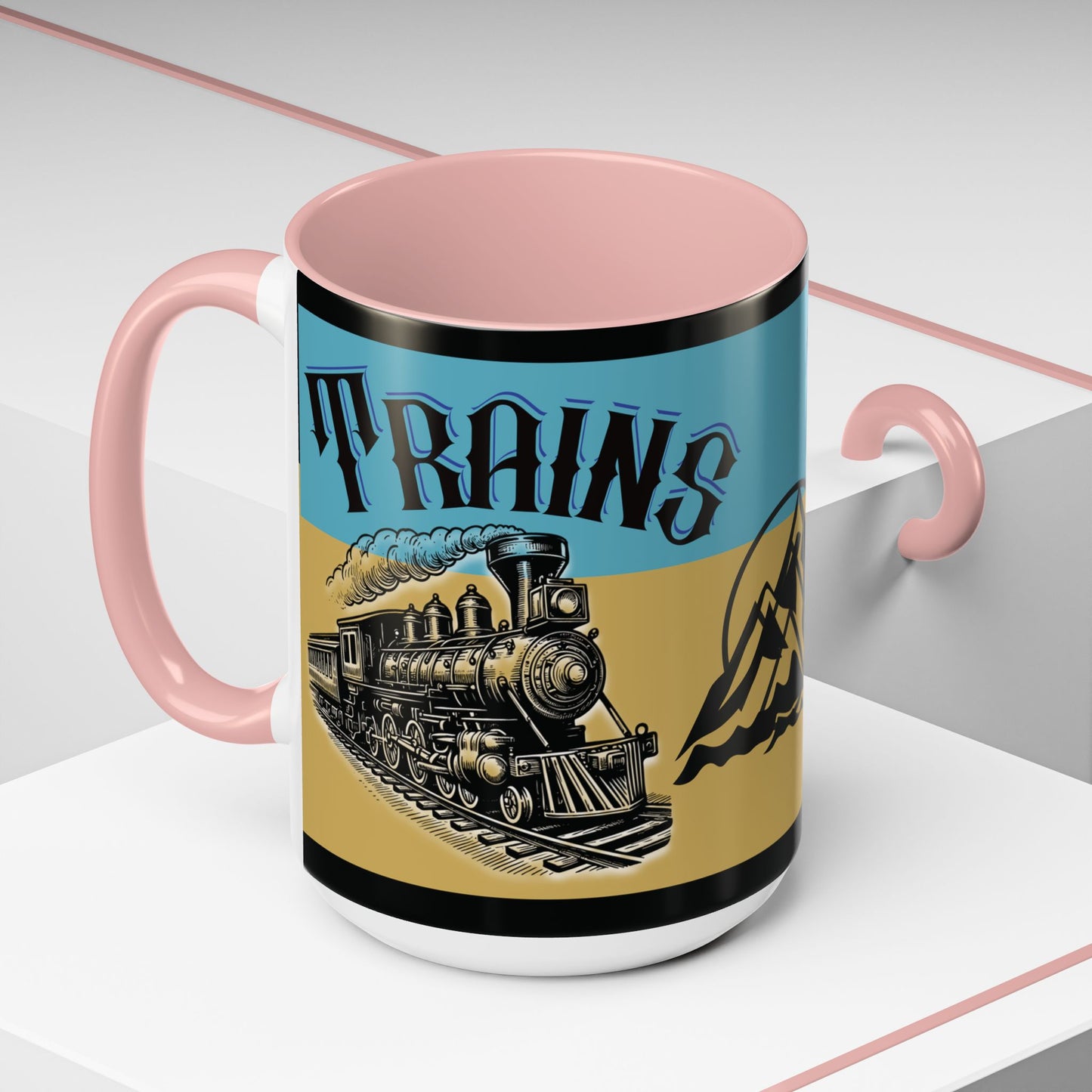 Mug-Trains Accent Coffee Mug