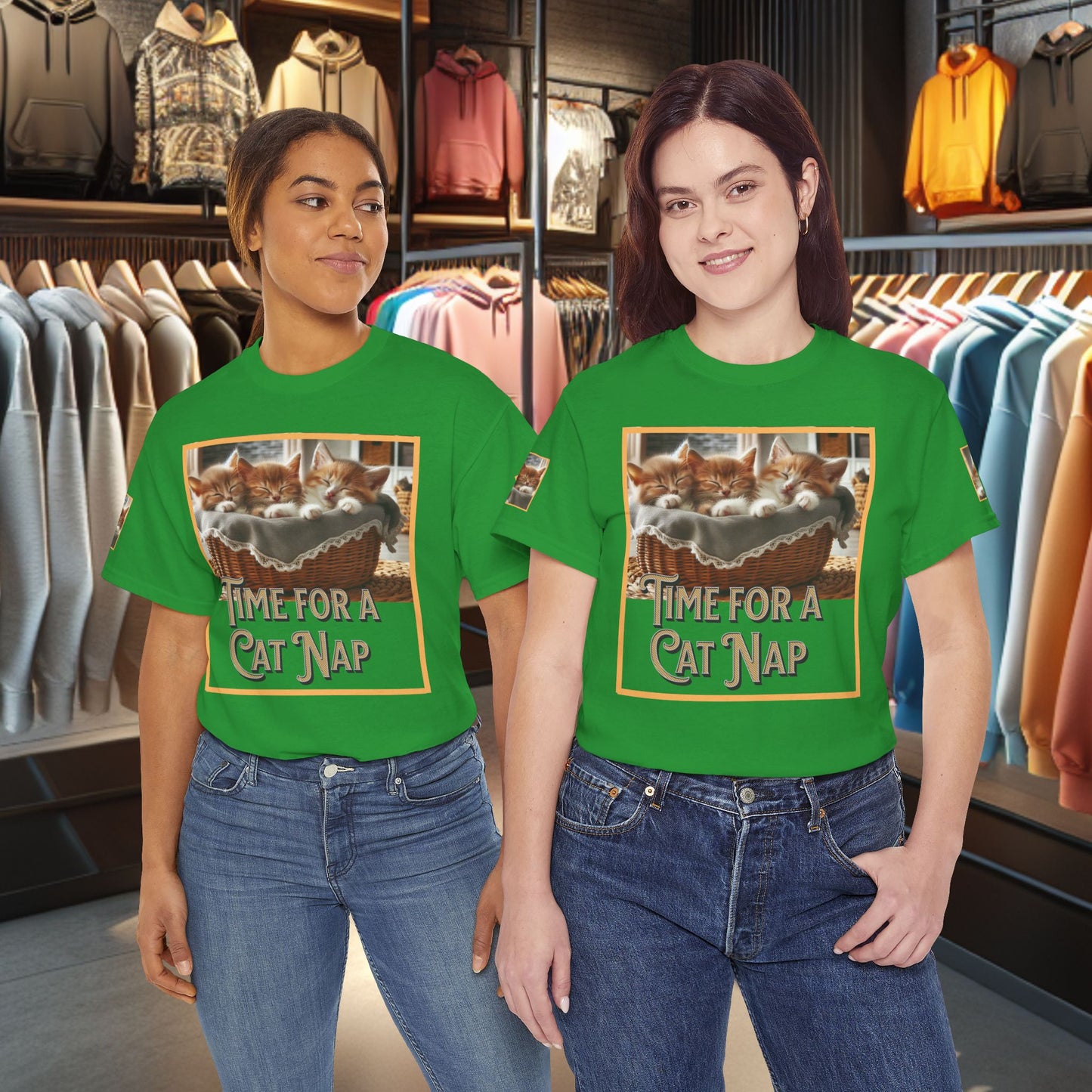 Heavy Tee- Time for a Cat Nap -Unisex Tee - Gildan 5000