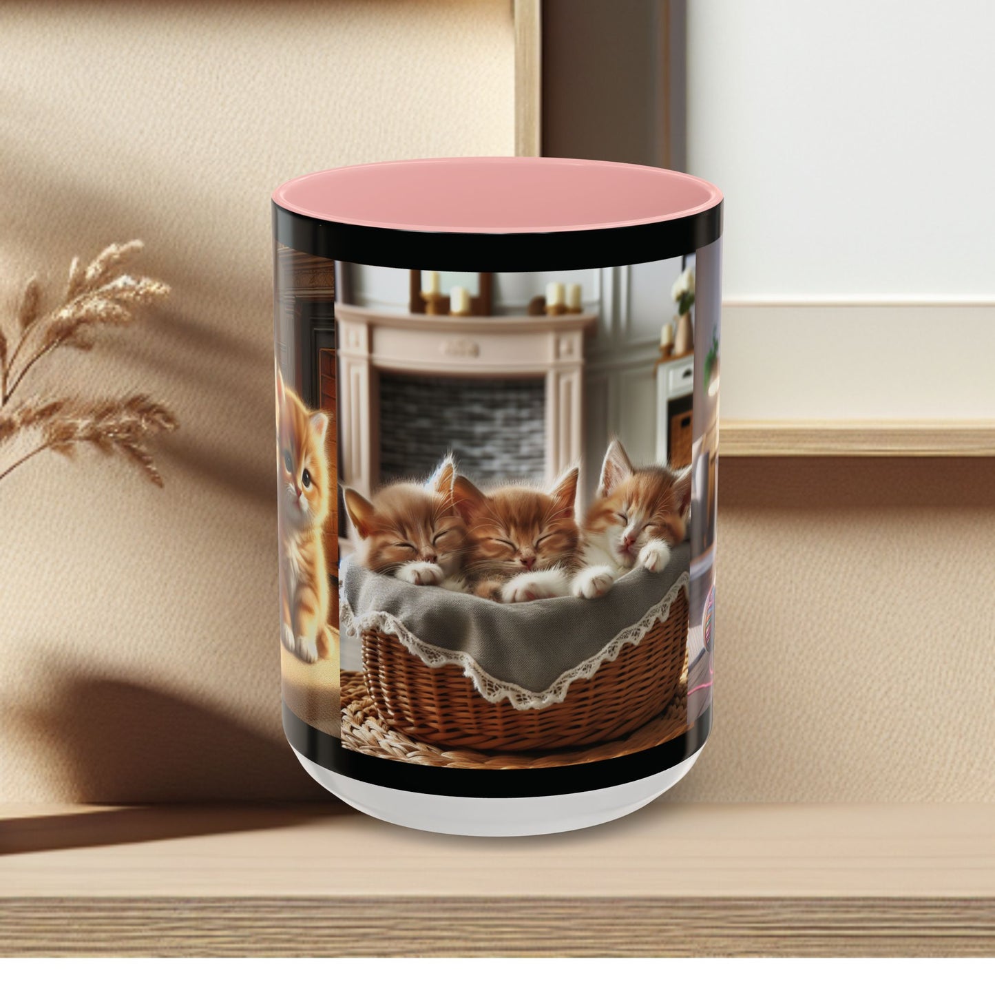 Mug- Kittens - Accent Coffee Mug (11oz, 15oz) (AOP)