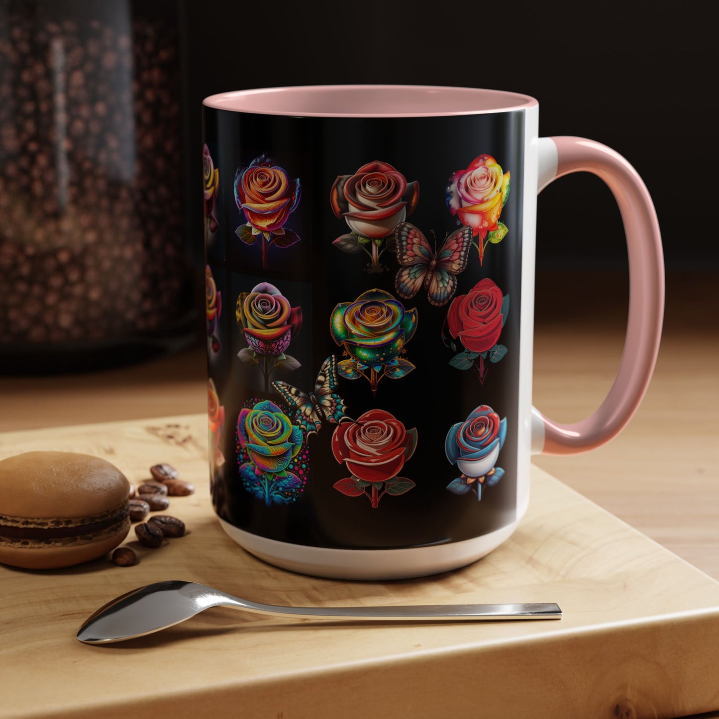Floral Accent Mug - Perfect Gift for Garden Lovers