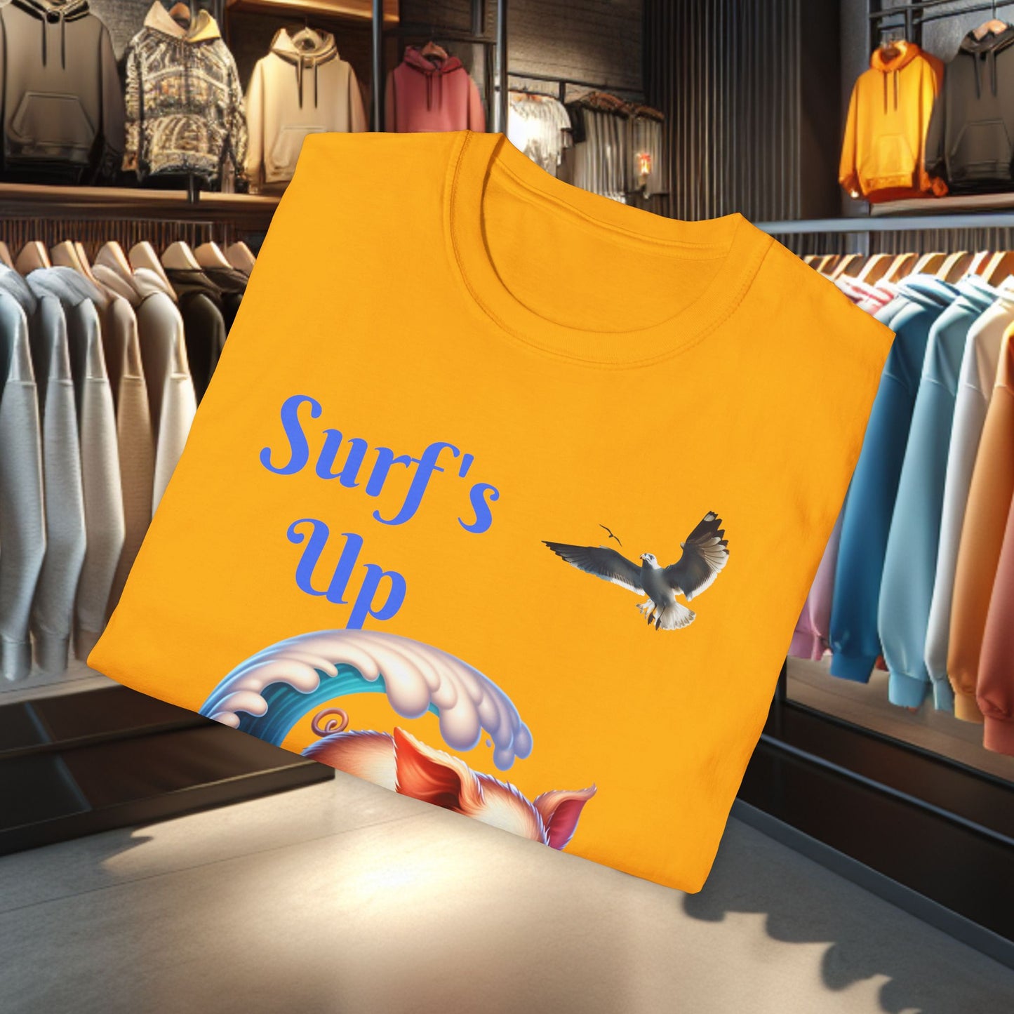 Pig Surfing Unisex T-Shirt - Surf's Up