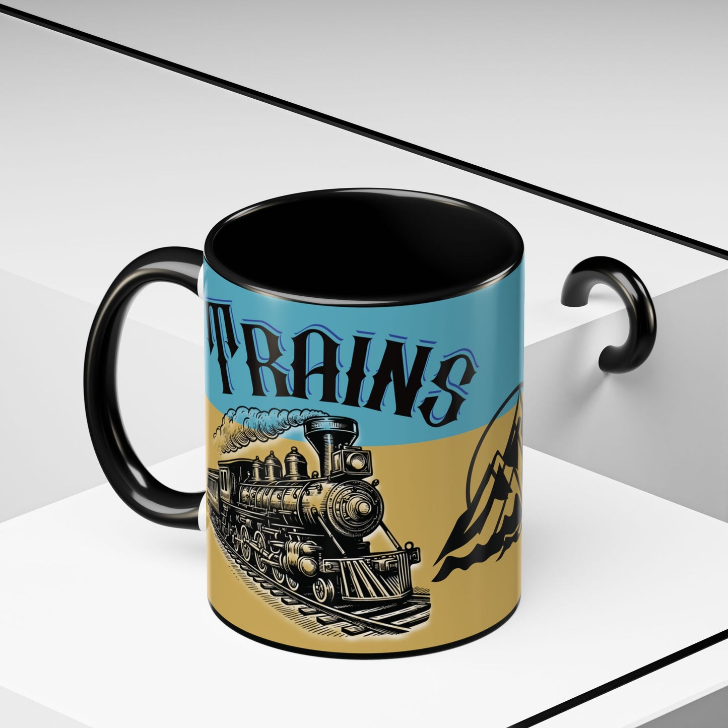 Mug-Trains Accent Coffee Mug