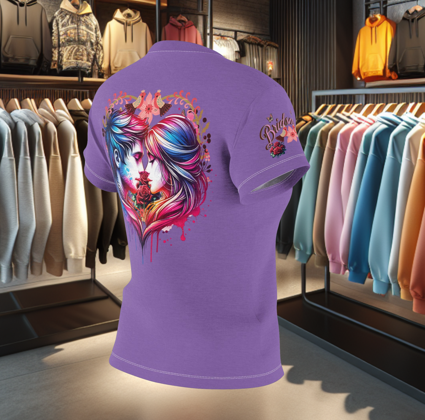 Personalized Bridesmaids Women's Graphic Cut & Sew Purple Tee - Bridal Party