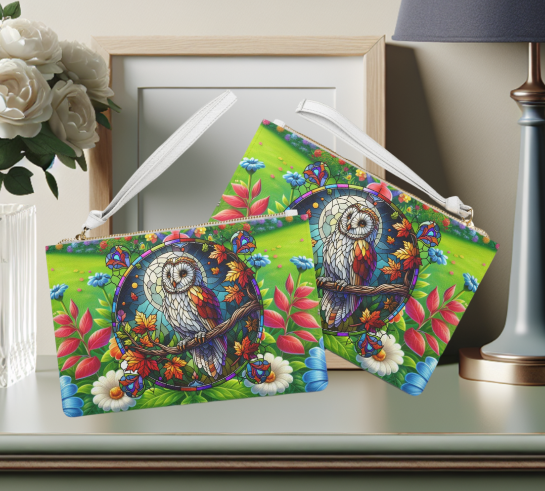 Stain Glass Owl Clutch Bag