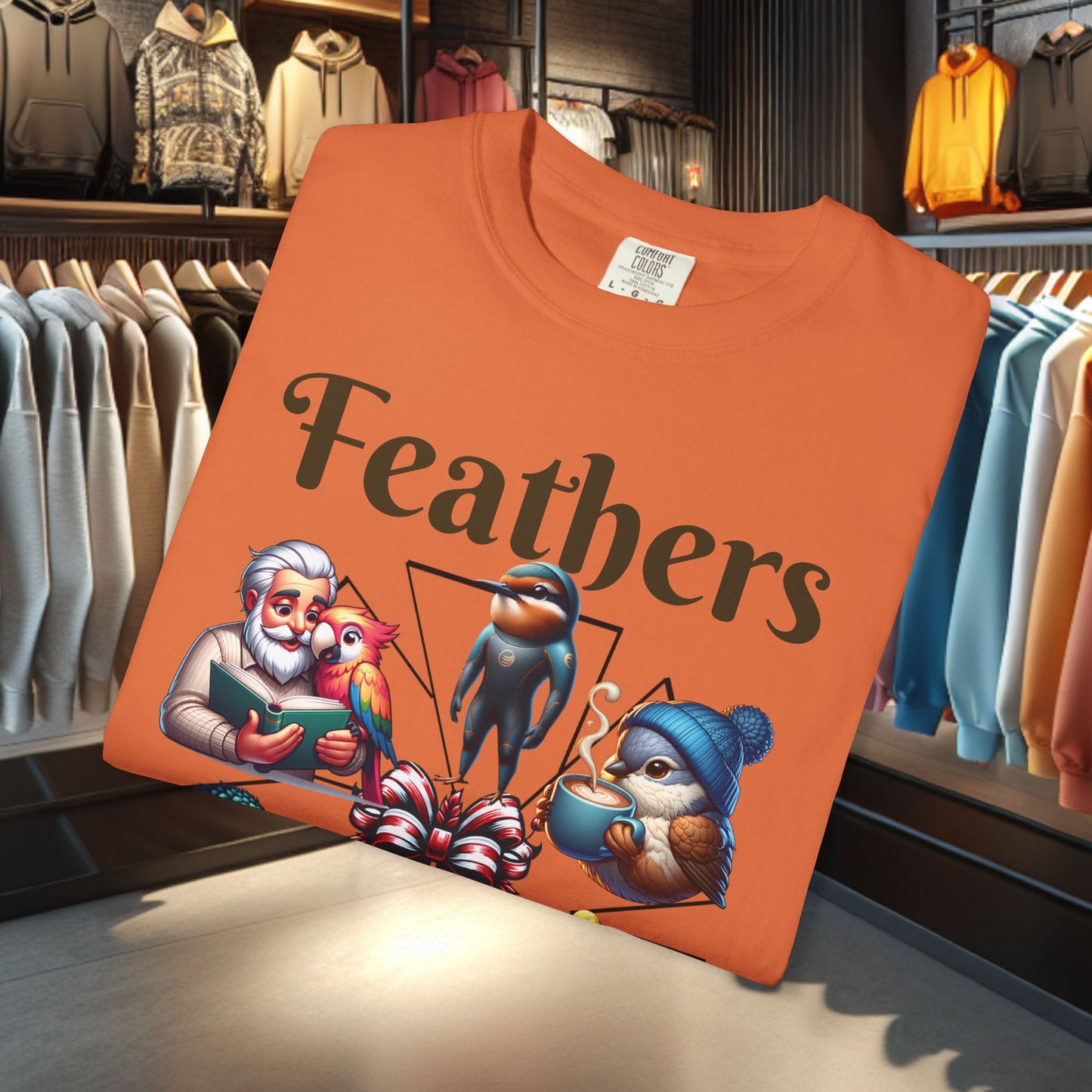 Boho Feathers T-shirt - Bird Lover's Garment