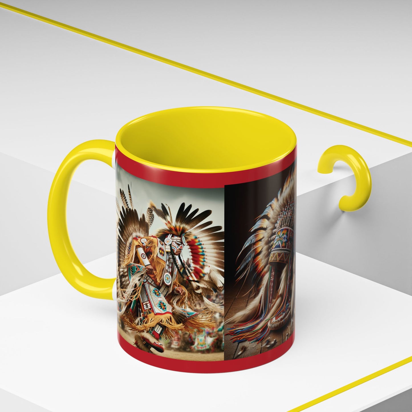 Mug- Native Dancer - Coffee Mug (11 oz, 15 oz) (AOP)