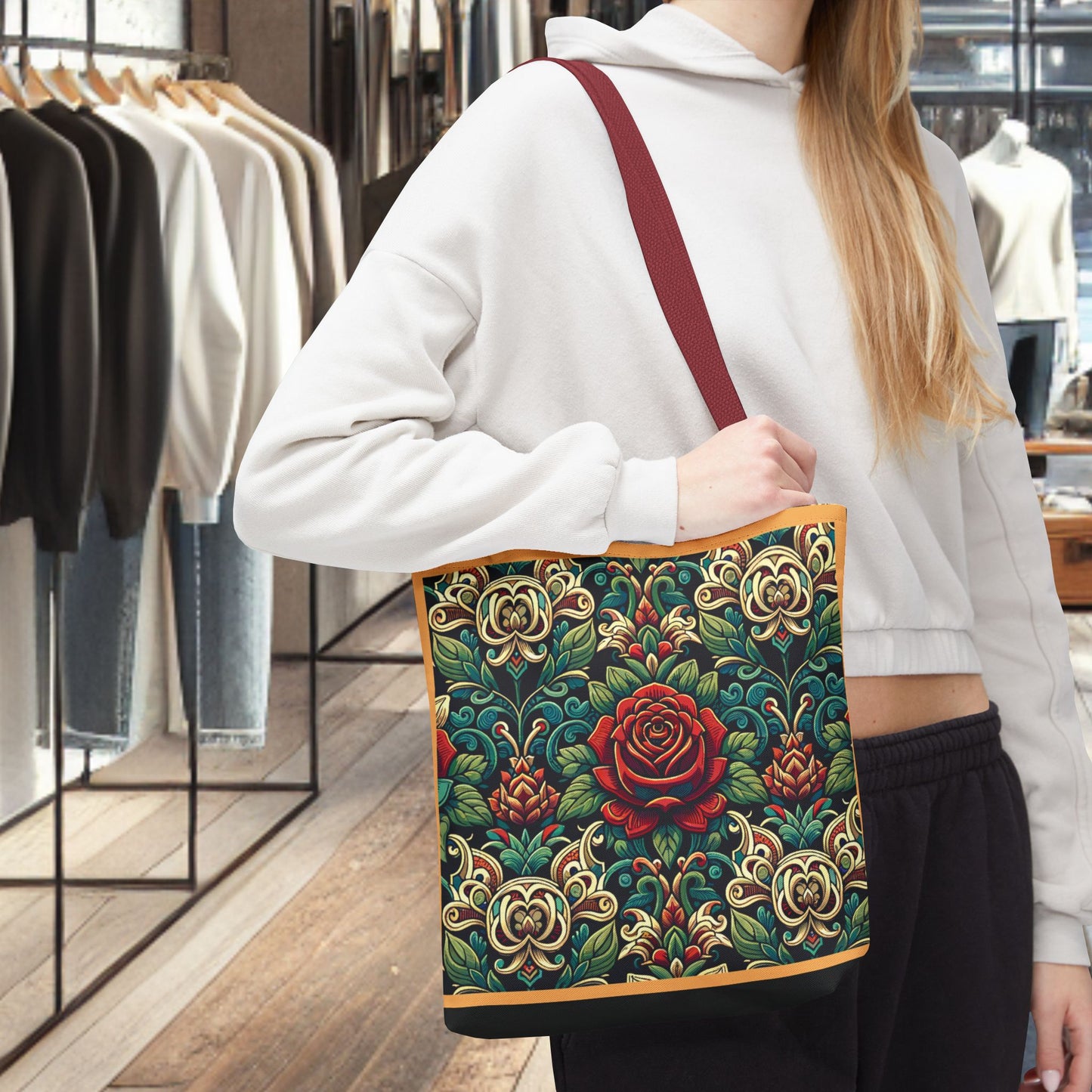 Tote Bag-Rose Garden -Tote Bag
