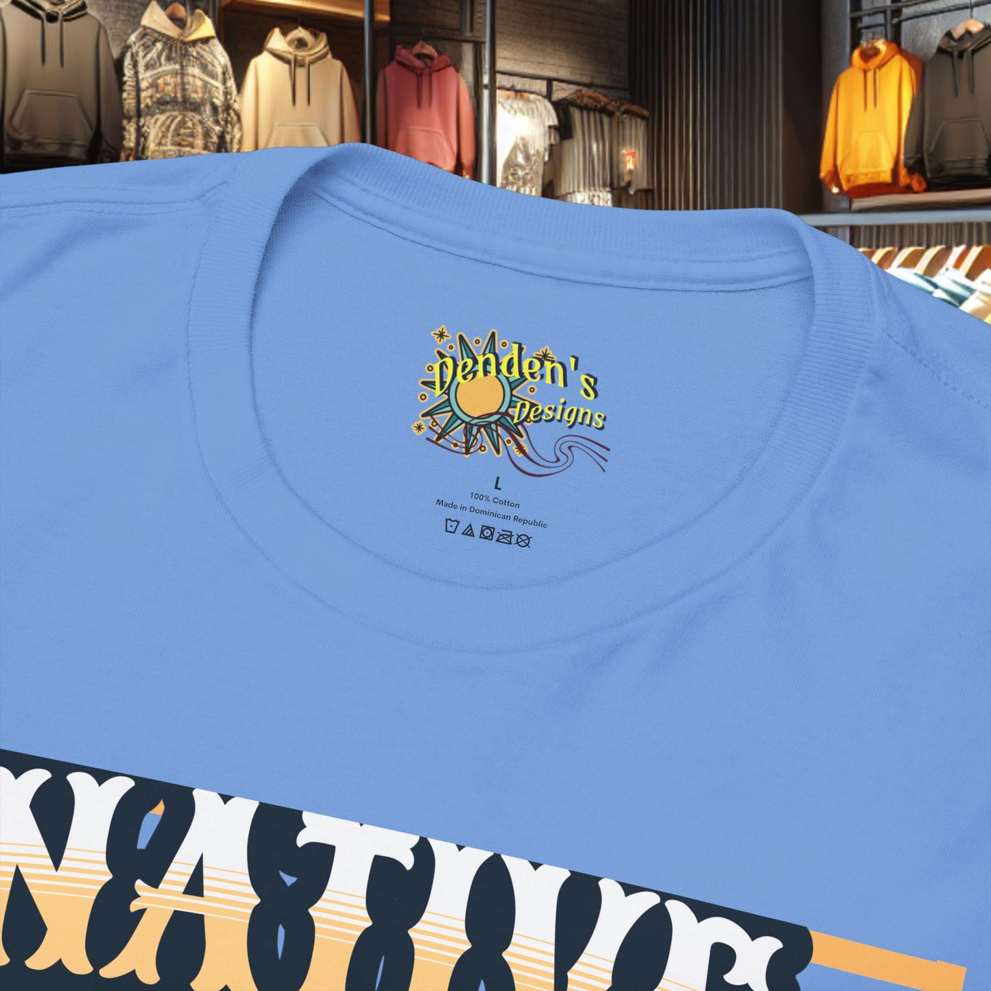 Unisex Cotton Tee - Native War Bonnet -Heavy Cotton Tee-