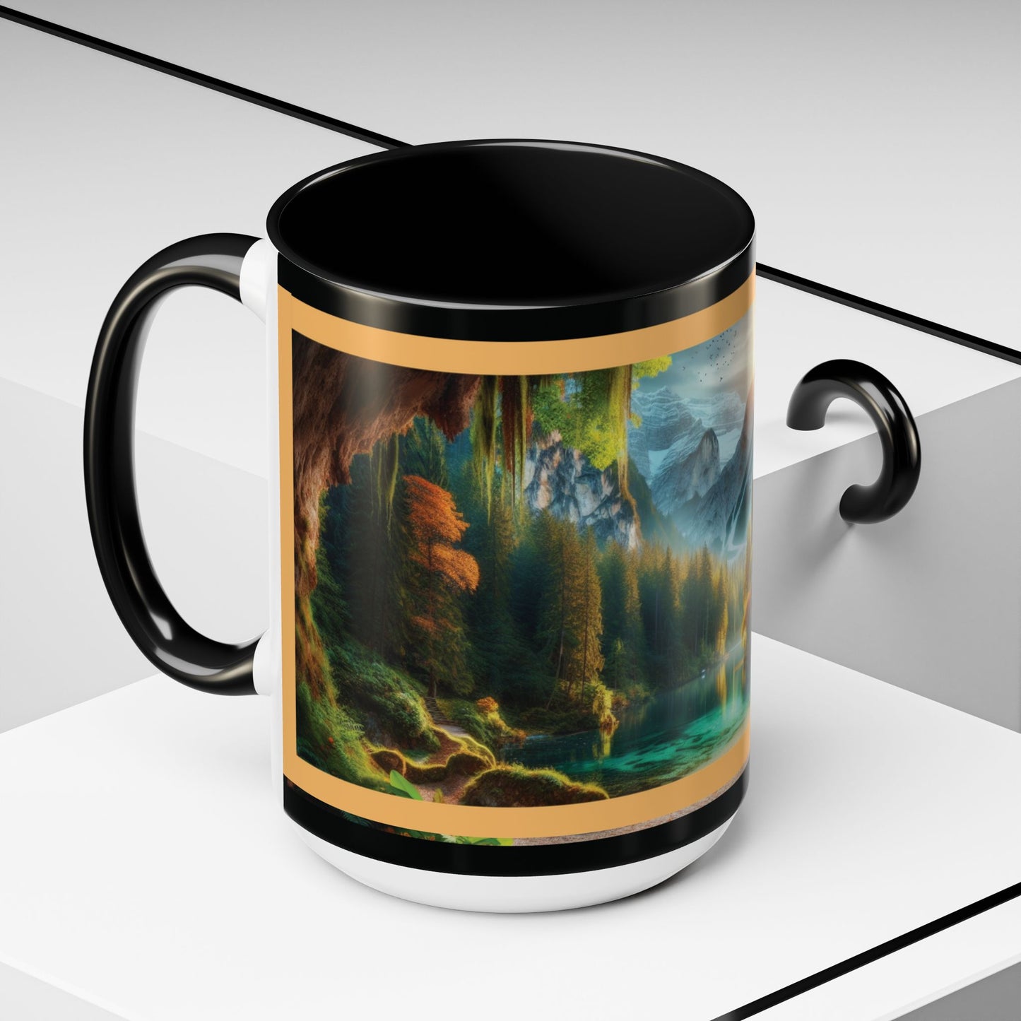 Mug: By the River-Accent Coffee Mug (11oz, 15oz)