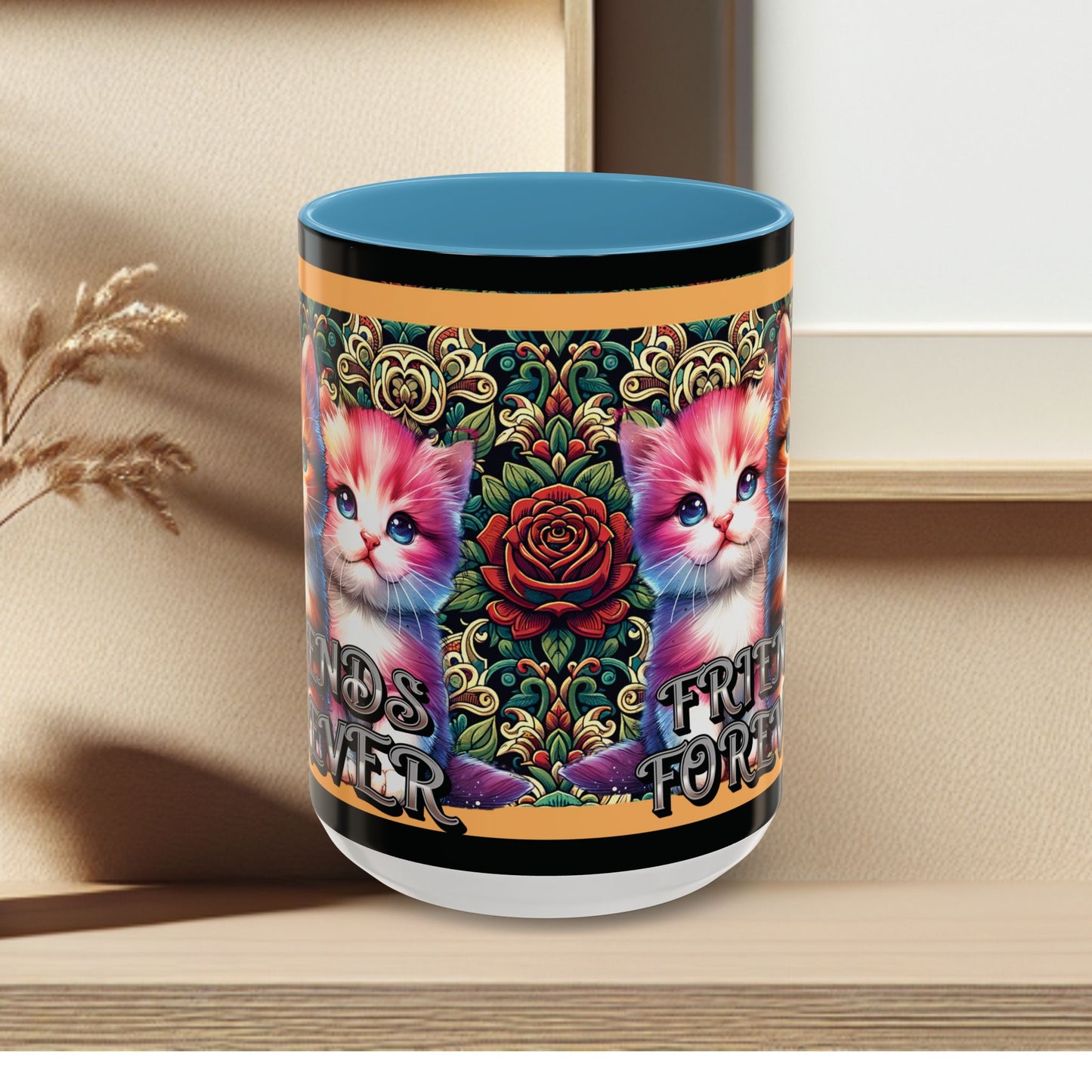 Coffee Mug Kittens Friends Forever
