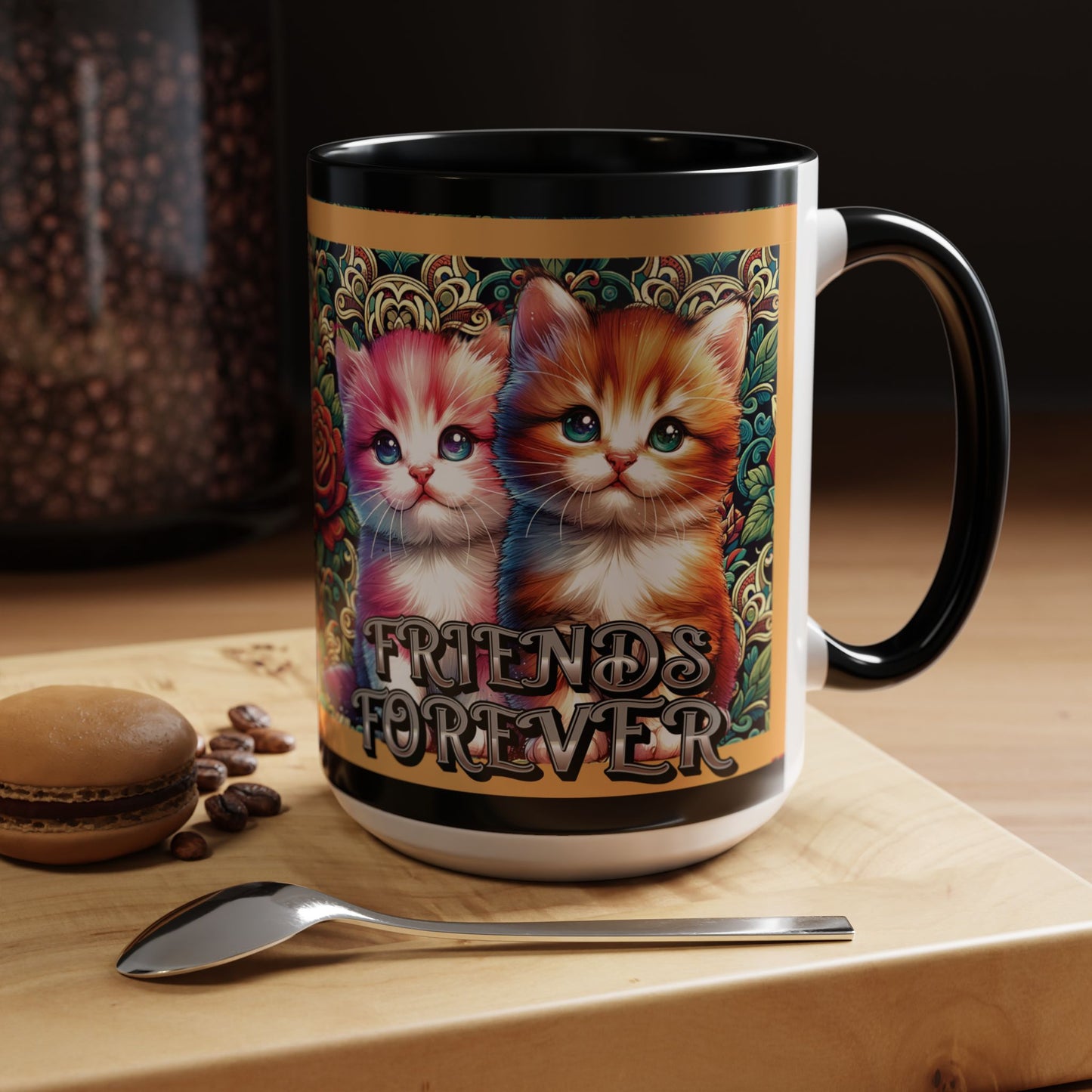 Coffee Mug Kittens Friends Forever