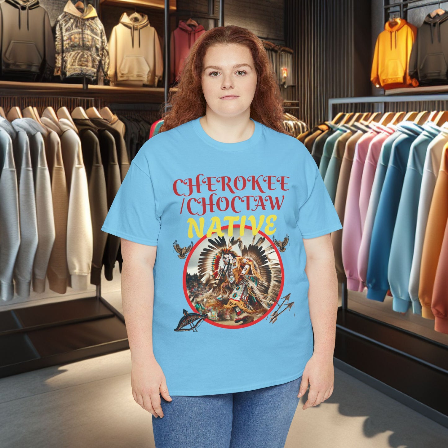 Cherokee / Choctaw Native- Heavy Cotton Tee