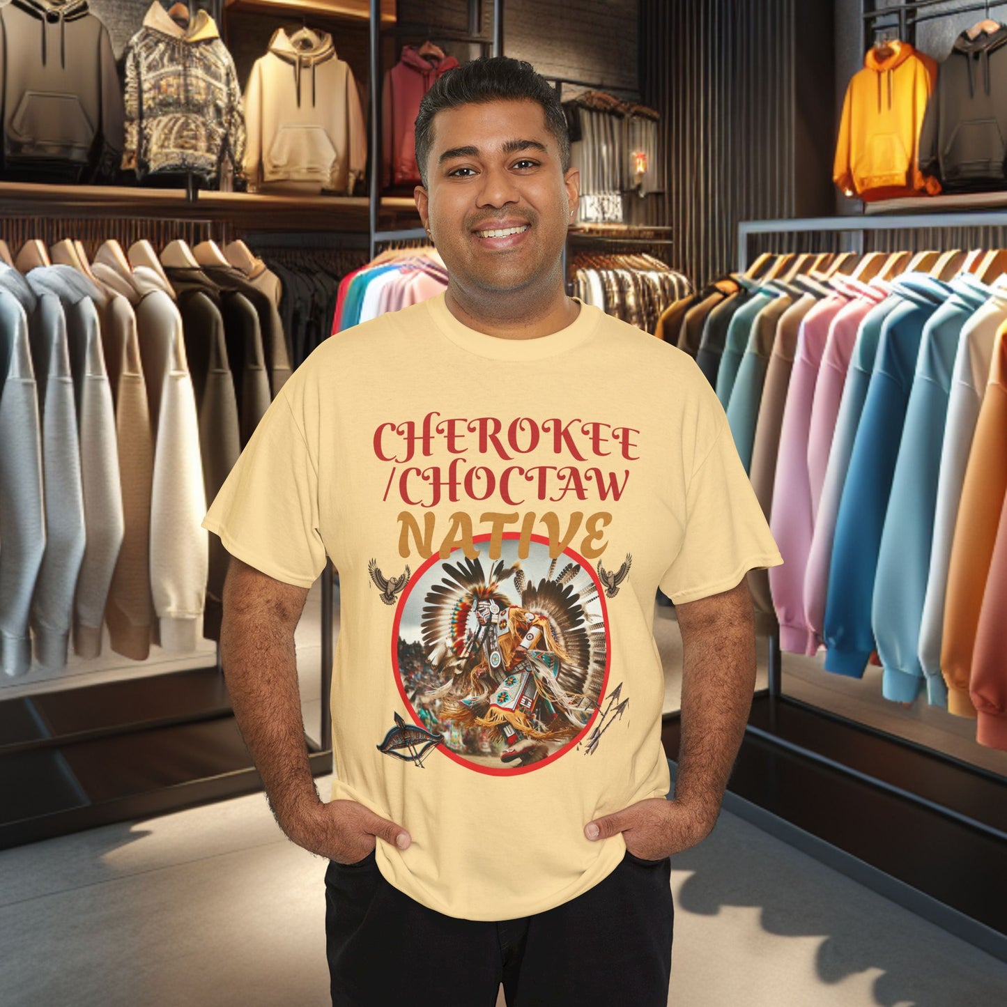 Cherokee / Choctaw Native- Heavy Cotton Tee