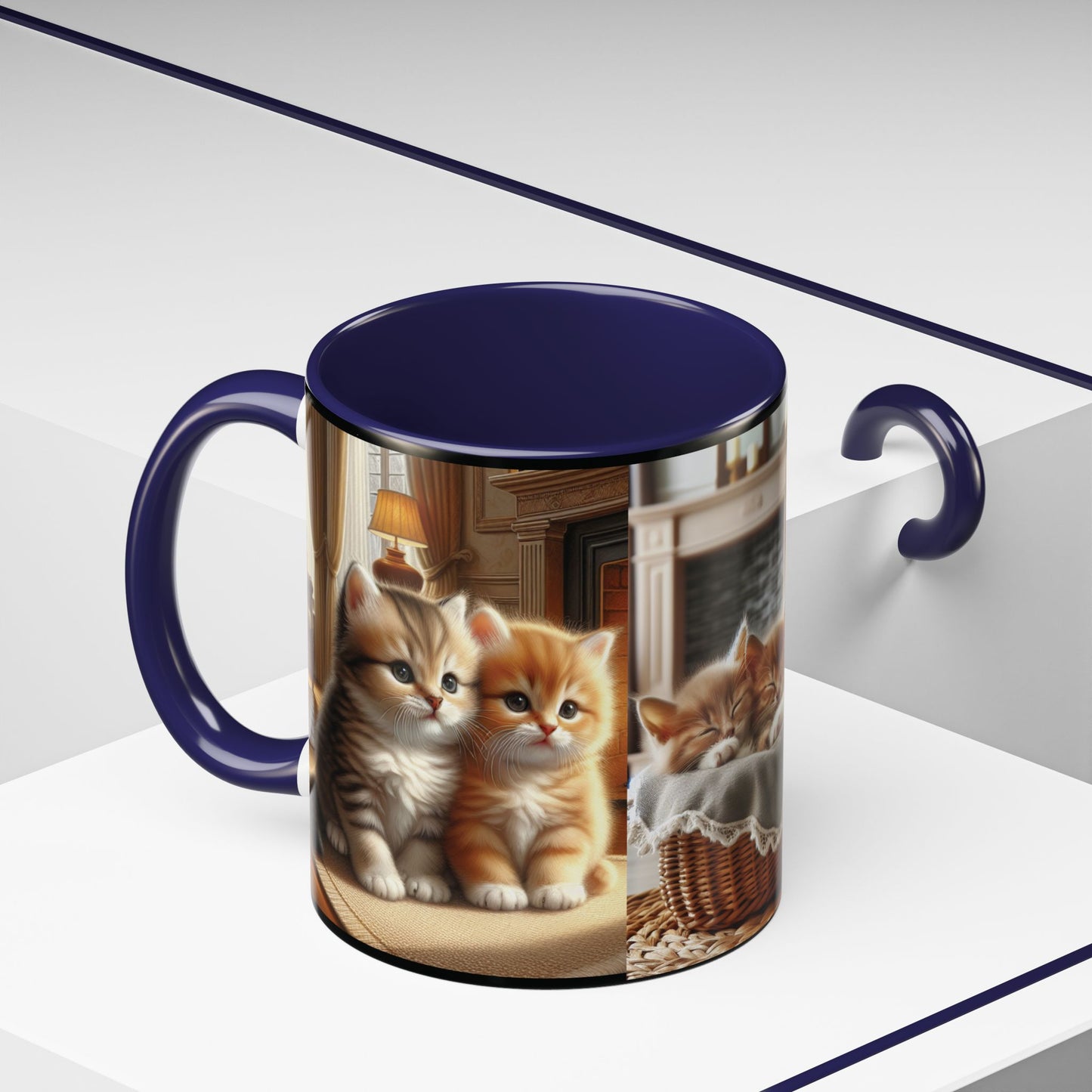 Mug- Kittens - Accent Coffee Mug (11oz, 15oz) (AOP)
