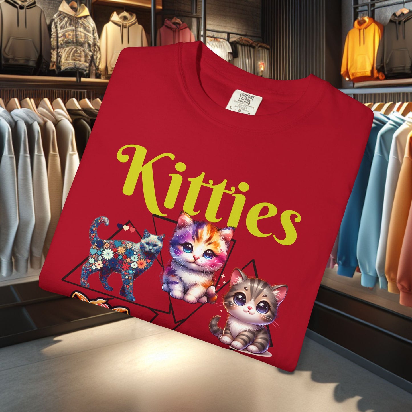 Kitties Unisex T-Shirt - Cat Lover's Gift, Cute Cats