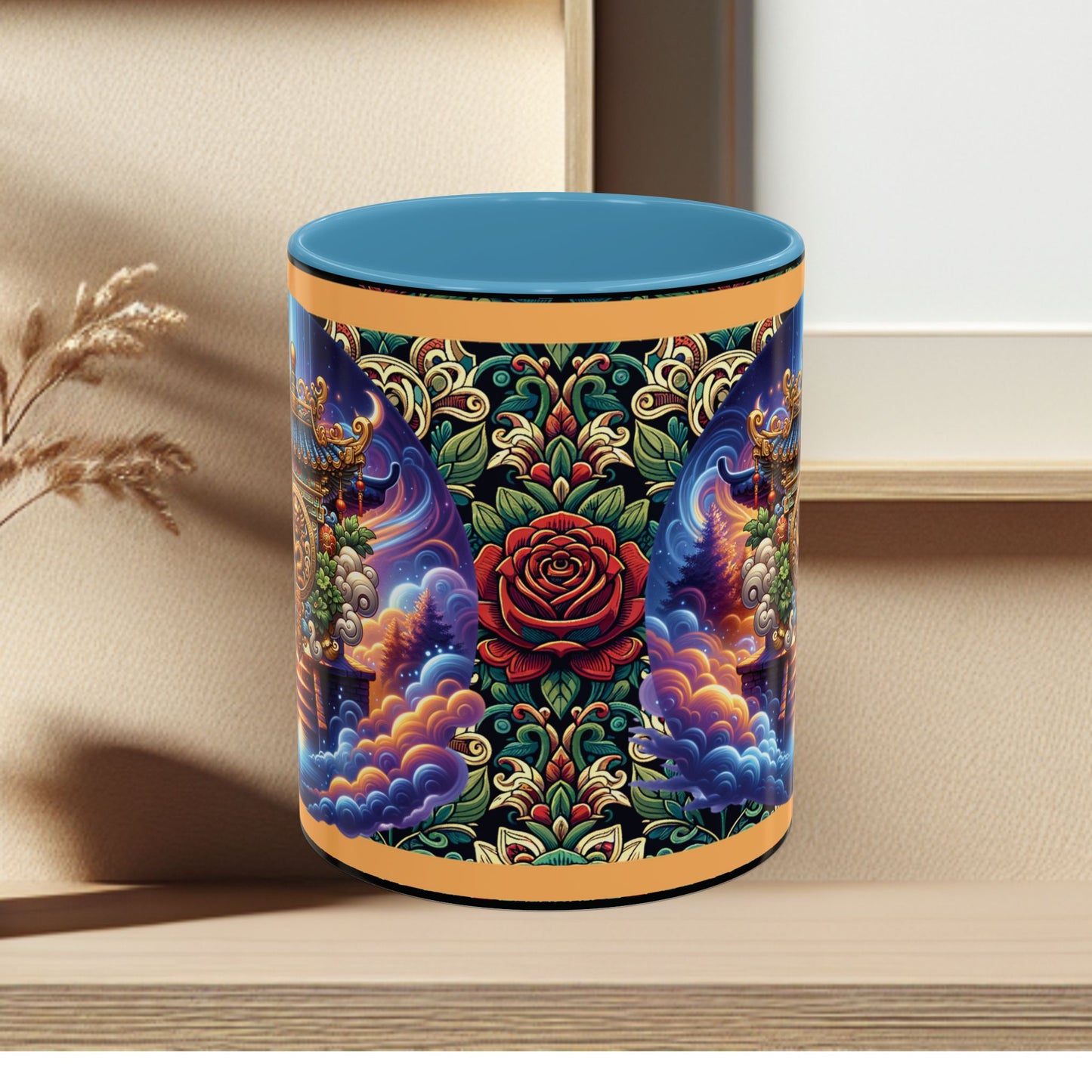 Mug Mystic Temple Rose Coffee Mug 11oz 15oz