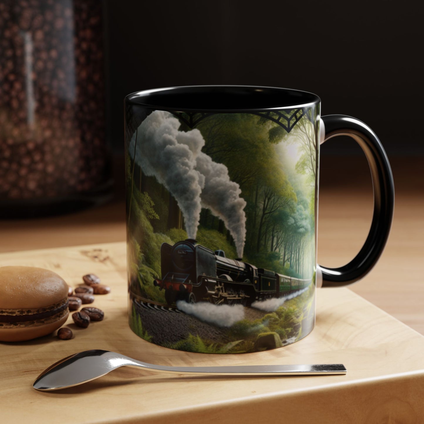 Mug - Jungle Train - Accent Coffee Mug (11oz, 15oz) (AOP)