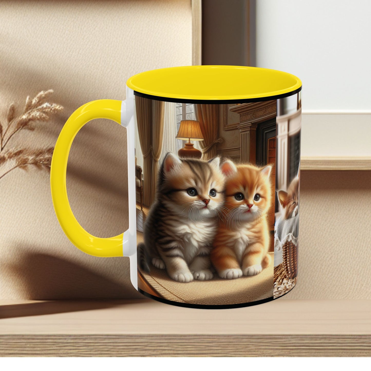 Mug- Kittens - Accent Coffee Mug (11oz, 15oz) (AOP)