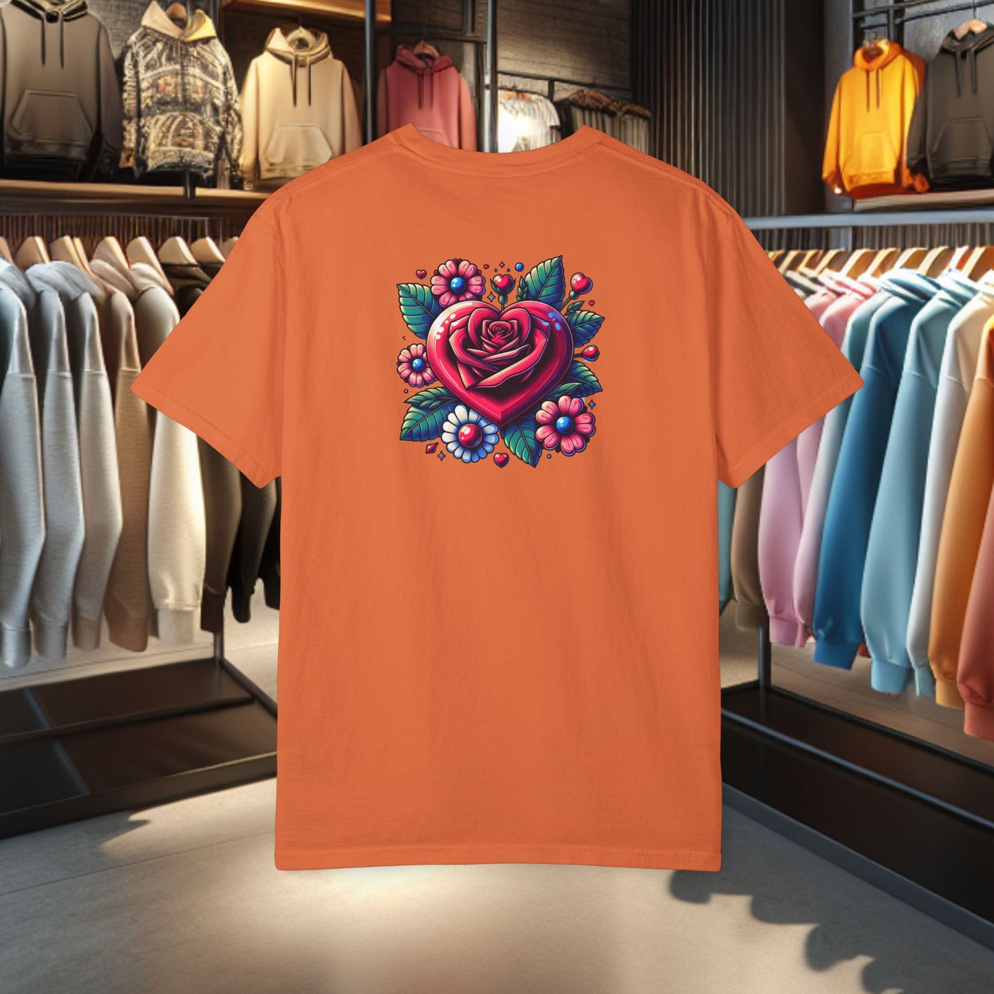 Unisex T-shirt- Flower Garden - Comfort Colors 1717-