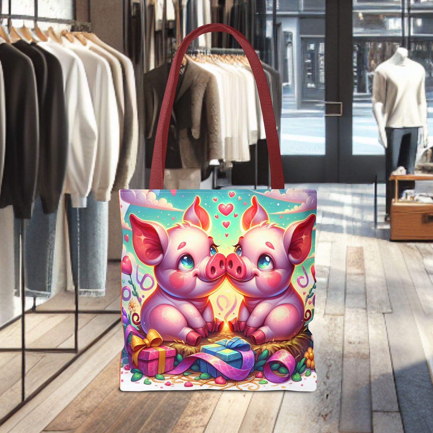 Pig Tote Bag - Perfect for Animal Lovers and Gift Giving