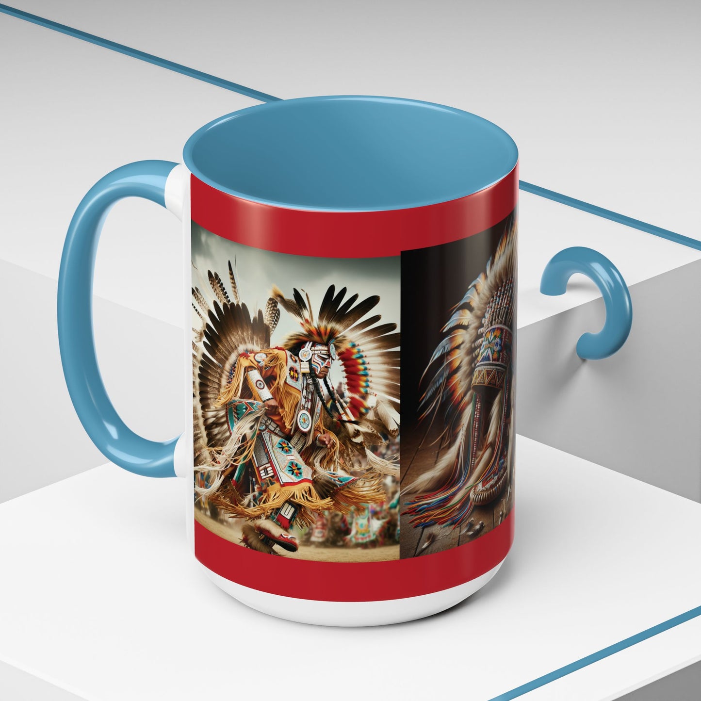 Mug- Native Dancer - Coffee Mug (11 oz, 15 oz) (AOP)