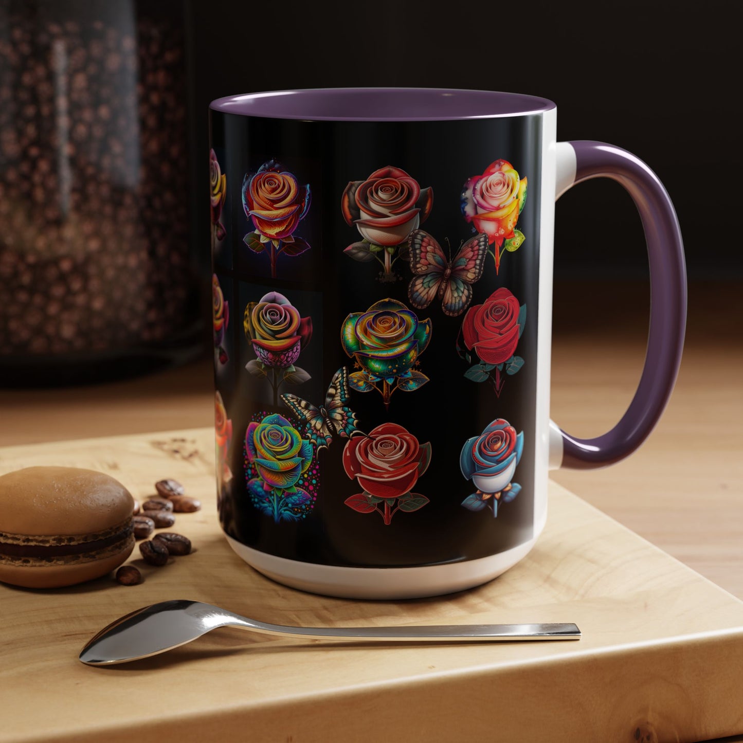 Floral Accent Mug - Perfect Gift for Garden Lovers