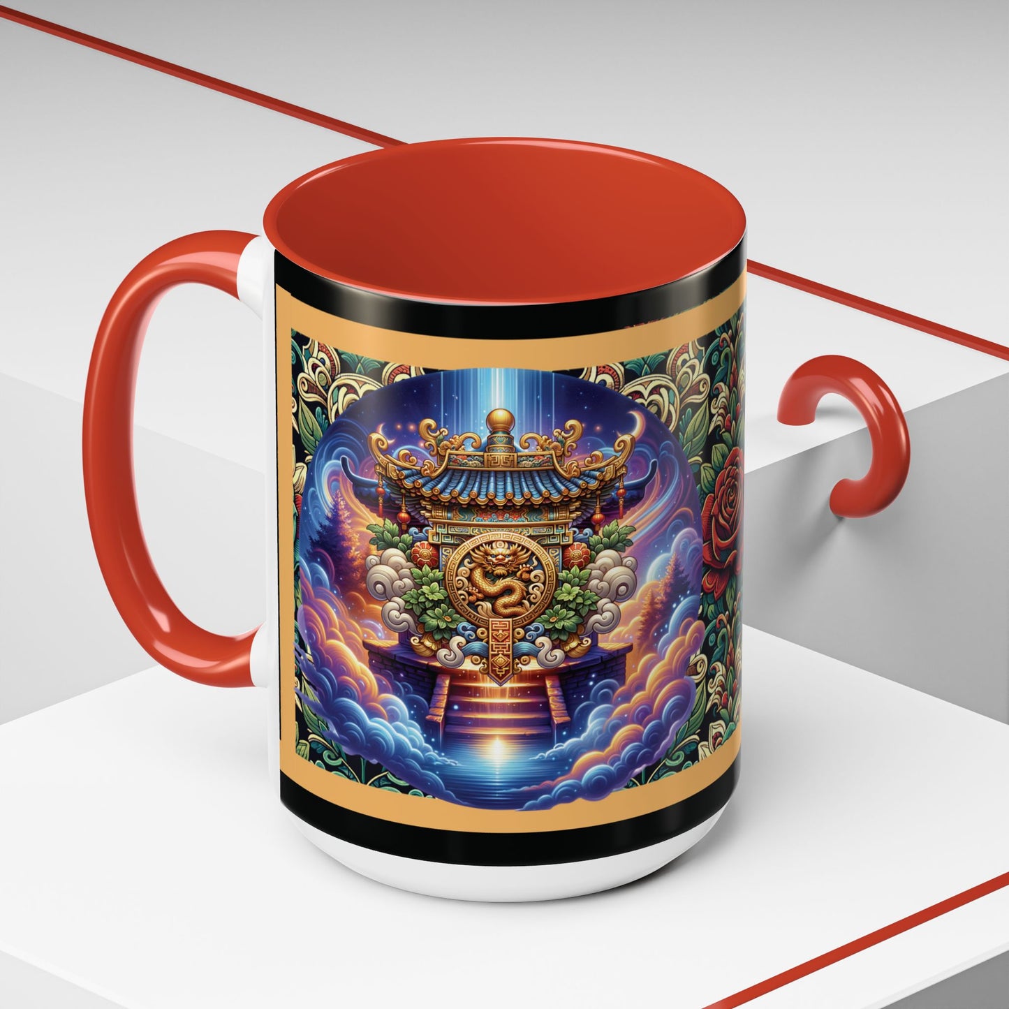 Mug Mystic Temple Rose Coffee Mug 11oz 15oz