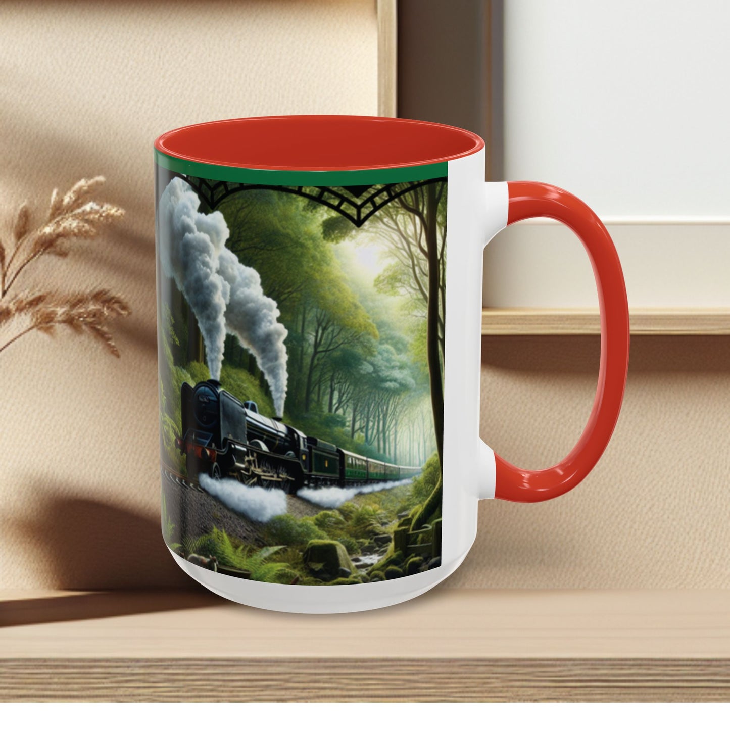 Mug - Jungle Train - Accent Coffee Mug (11oz, 15oz) (AOP)