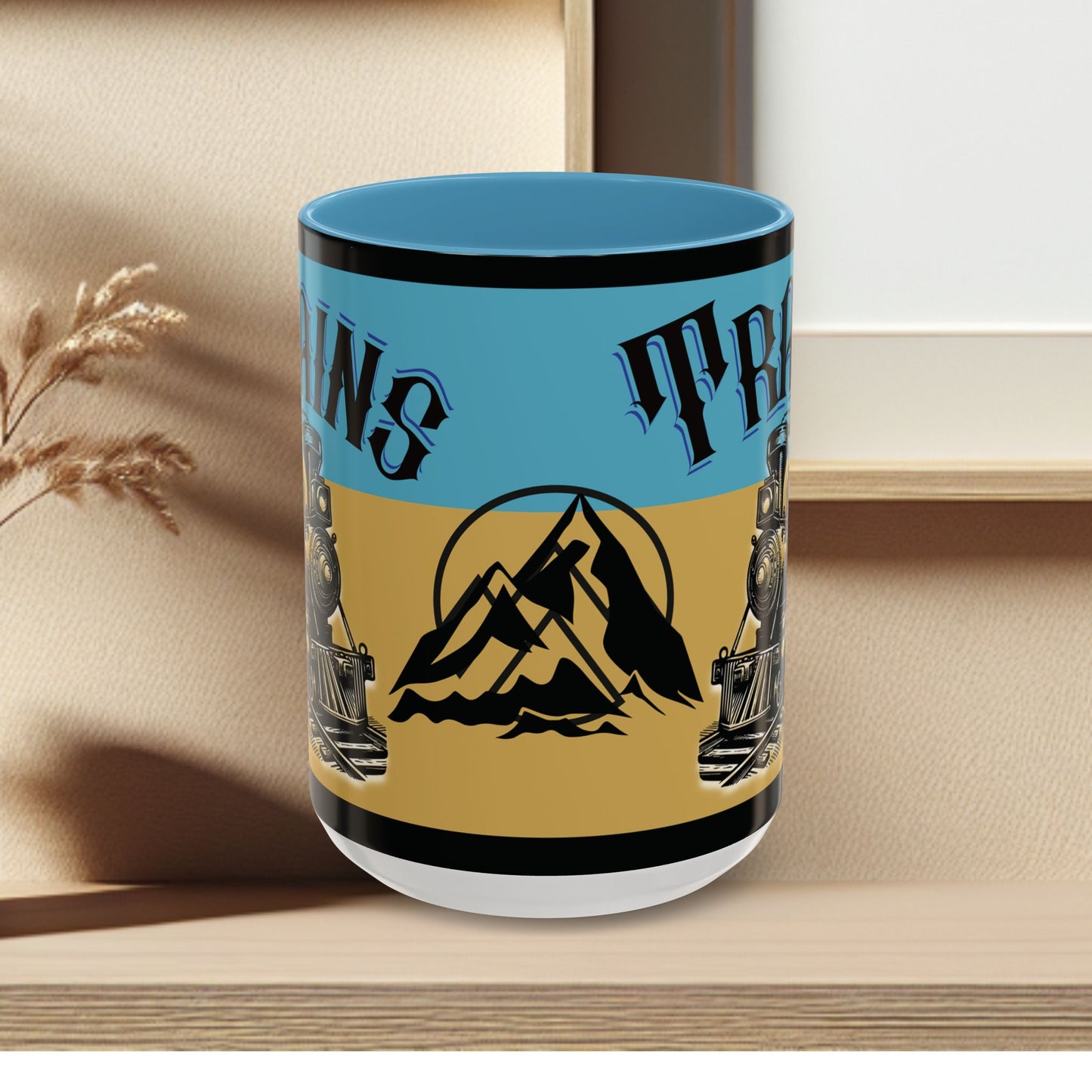 Mug-Trains Accent Coffee Mug