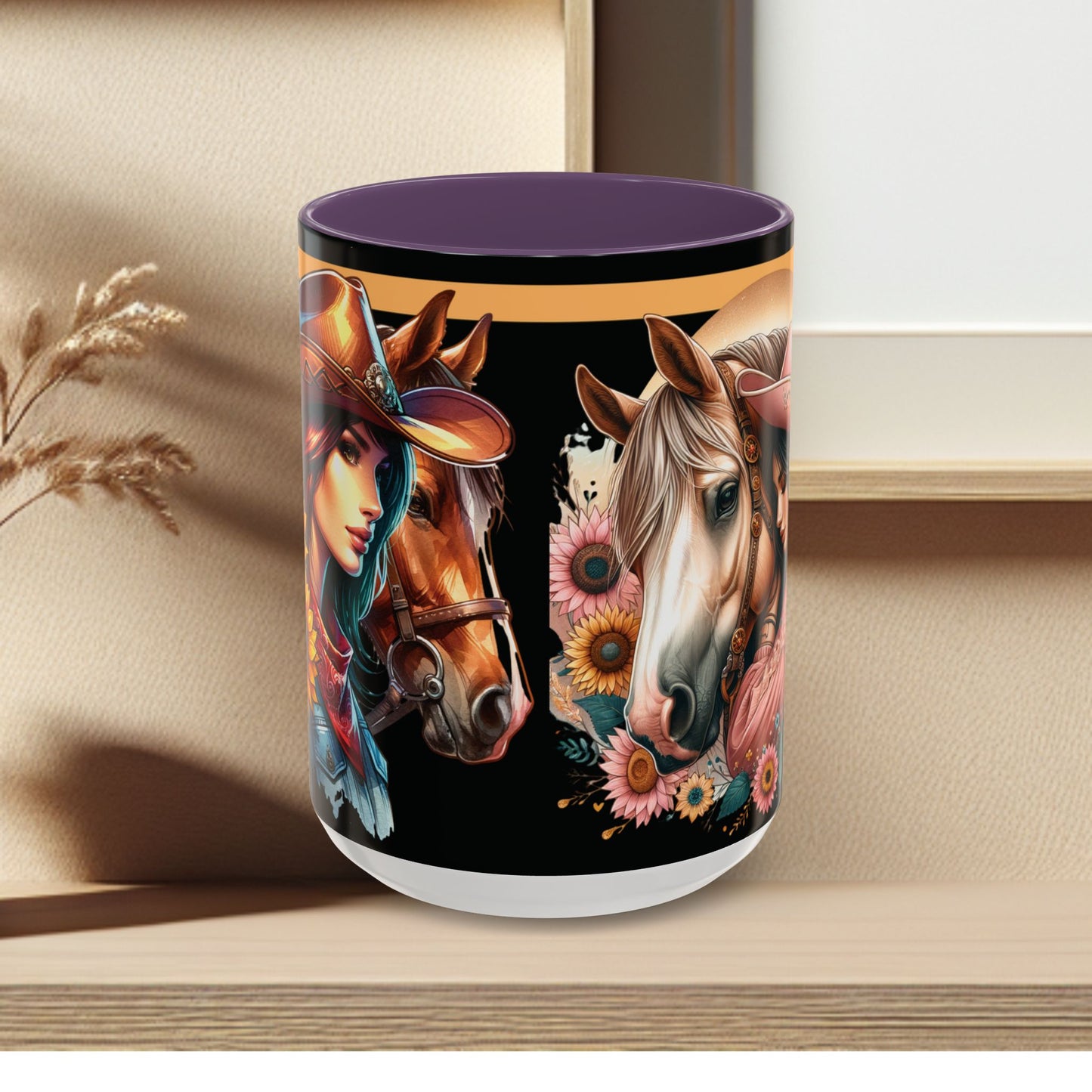 Coffee Mug Cowgirls and they're Horses