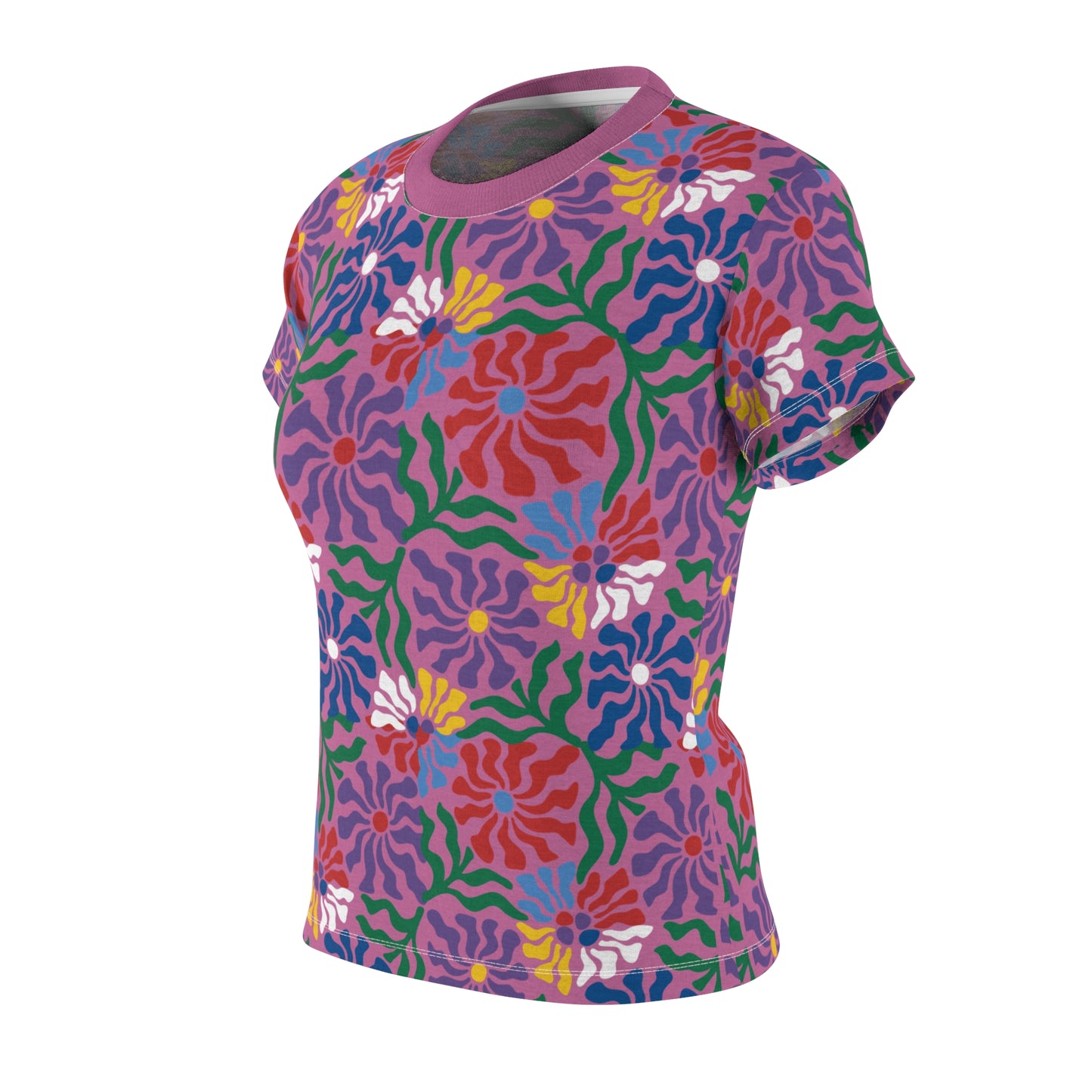 Women's Tee - 70's Feminine Floral Print