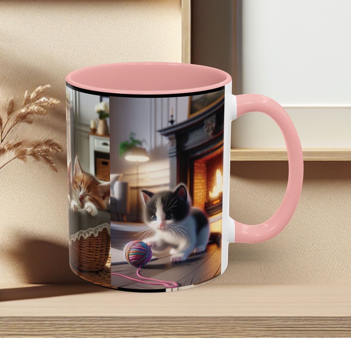 Mug- Kittens - Accent Coffee Mug (11oz, 15oz) (AOP)
